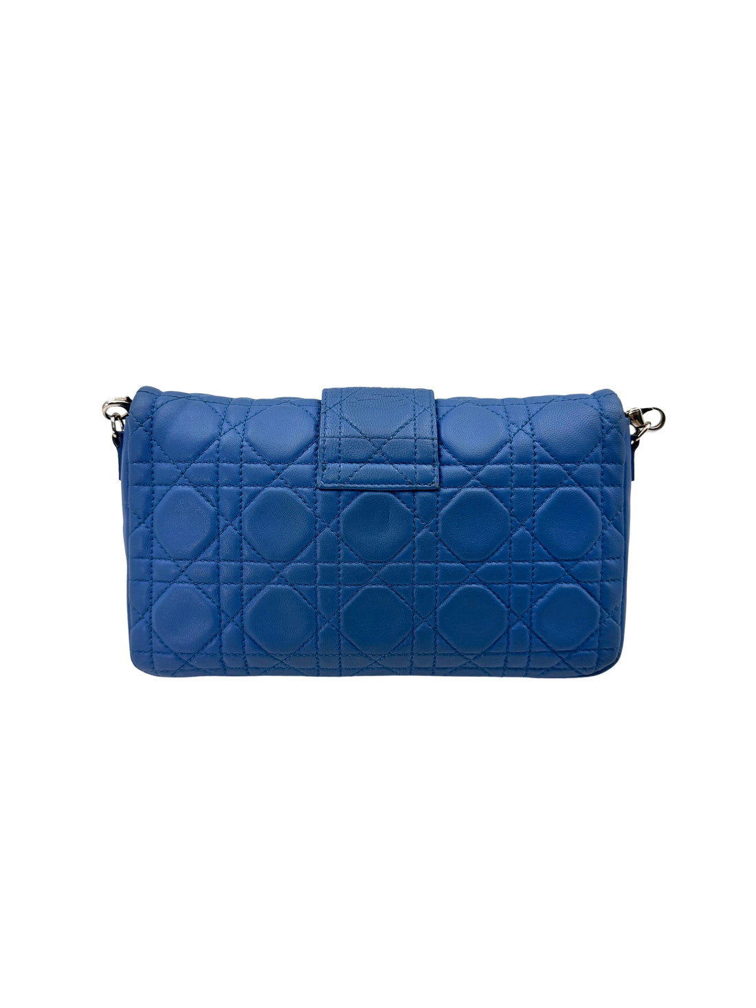 Christian Dior Miss Dior Blue Cannage Quilted Leather Shoulder Bag DR609
