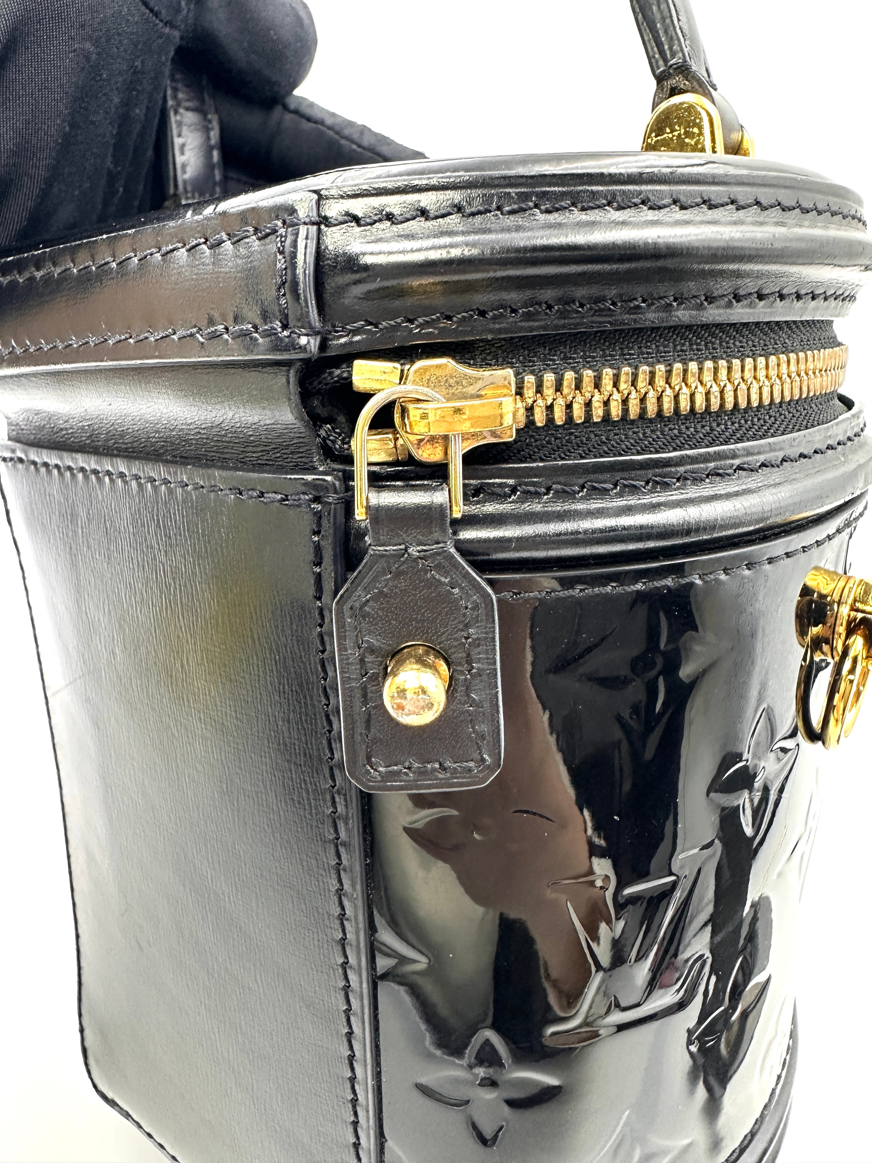Louis Vuitton Black Magnetique Monogram Vernis Cannes Bag LV2301