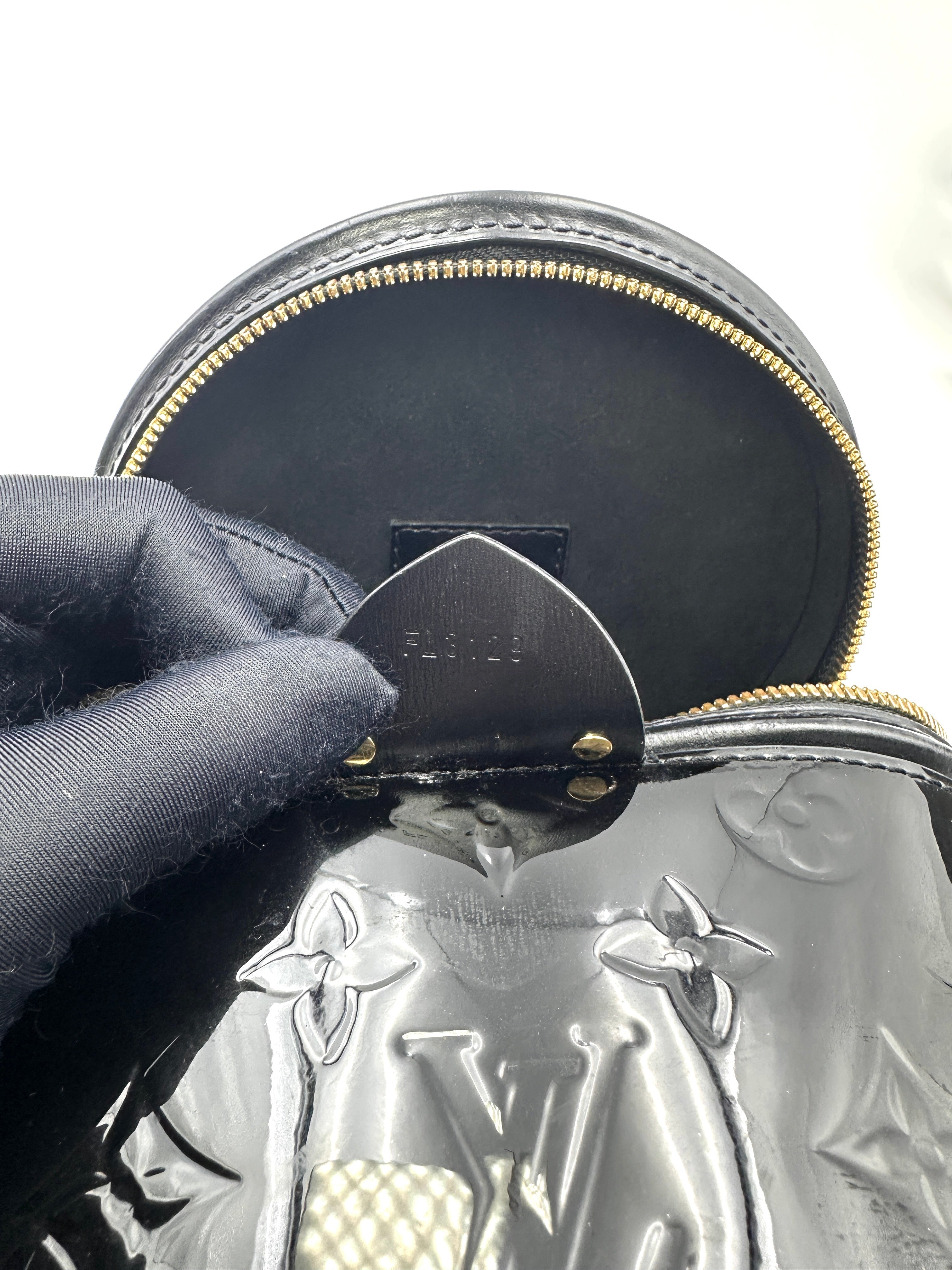 Louis Vuitton Black Magnetique Monogram Vernis Cannes Bag LV2301