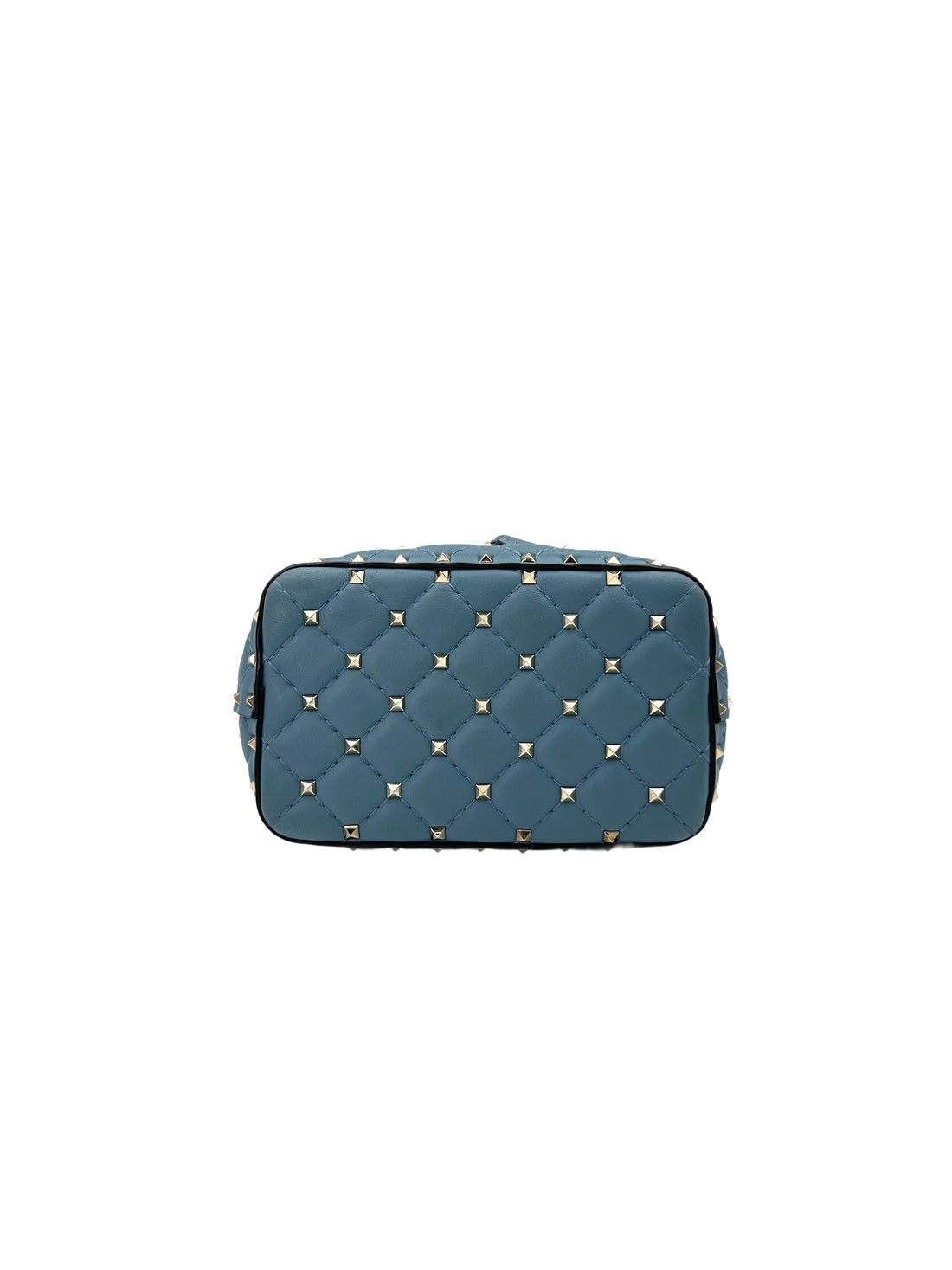 Valentino Garavani Rockstud Spike Blue Bucket Bag VT27