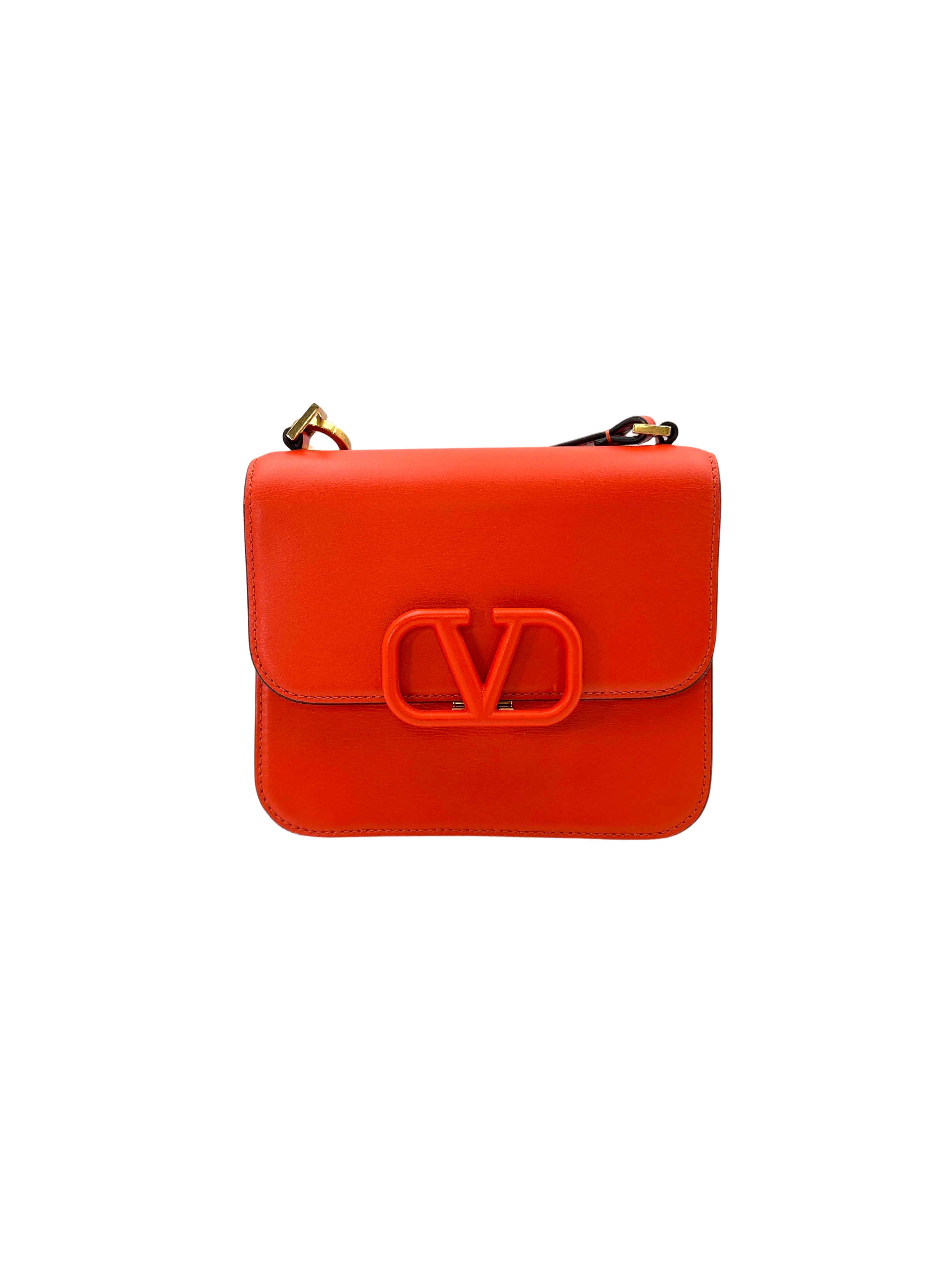 Valentino Garavani VSLING Red Leather Shoulder Bag VT25