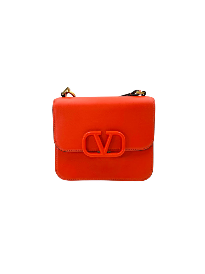 Valentino Garavani VSLING Red Leather Shoulder Bag VT25