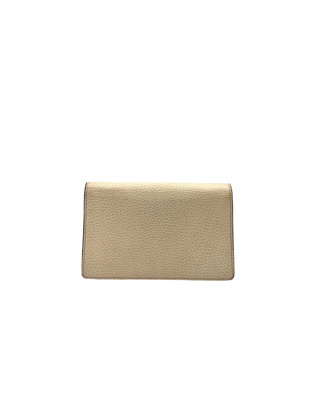 Gucci Dionysus White Textured Leather Mini Wallet On Chain GG806