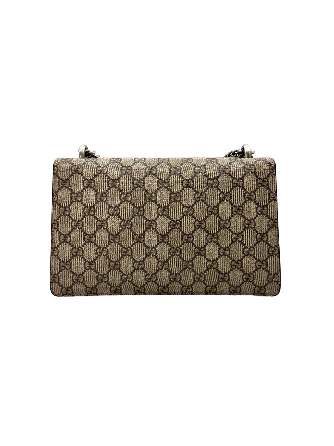 Gucci Dionysus GG Supreme Canvas Medium Size Shoulder Bag With Red Trim GG807
