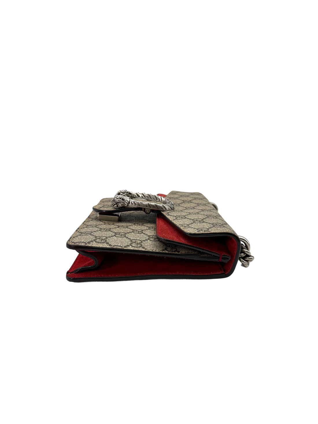Gucci Dionysus GG Supreme Canvas Small Size Shoulder Bag With Red Trim GG805