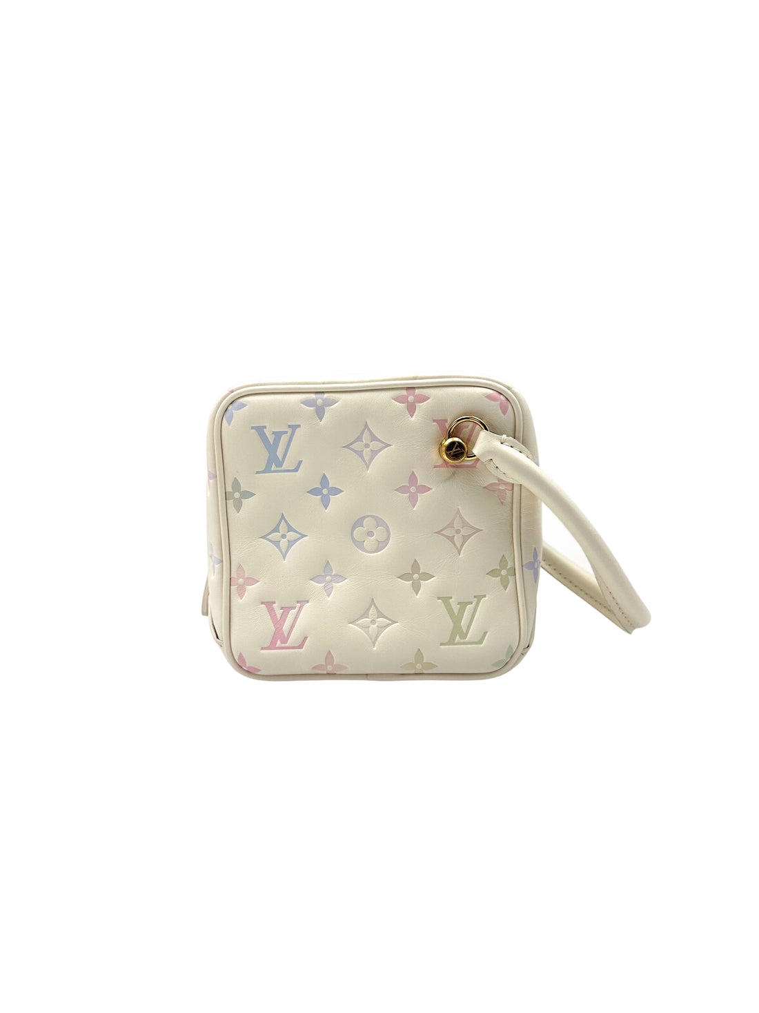 Louis Vuitton New Square Quartz Multicolor Monogram Embossed Leather Square Bag LV2299