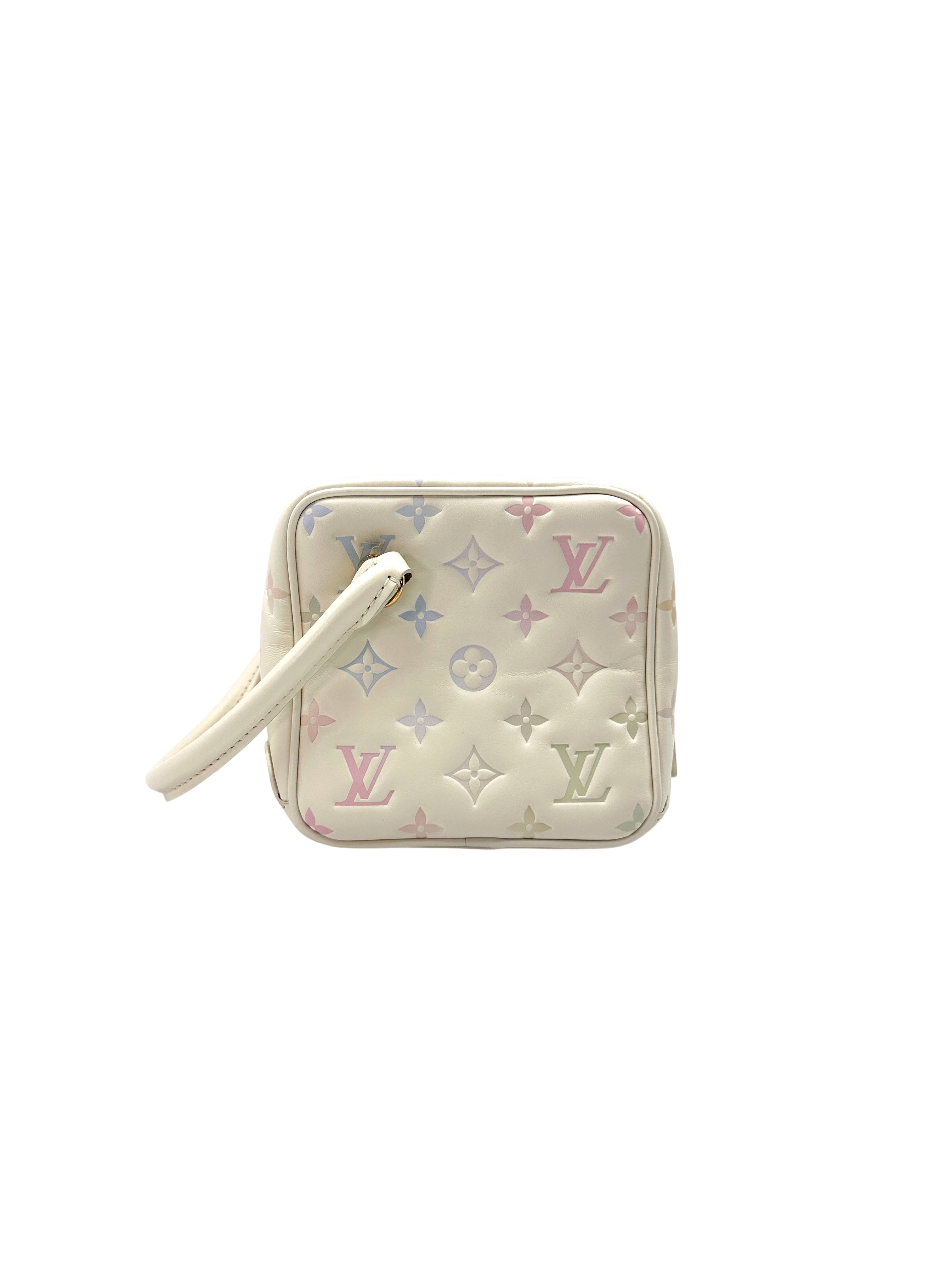 Louis Vuitton New Square Quartz Multicolor Monogram Embossed Leather Square Bag LV2299