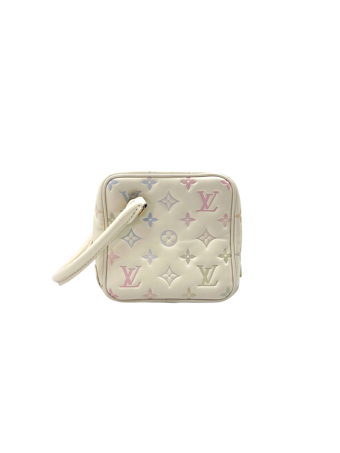 Louis Vuitton New Square Quartz Multicolor Monogram Embossed Leather Square Bag LV2299