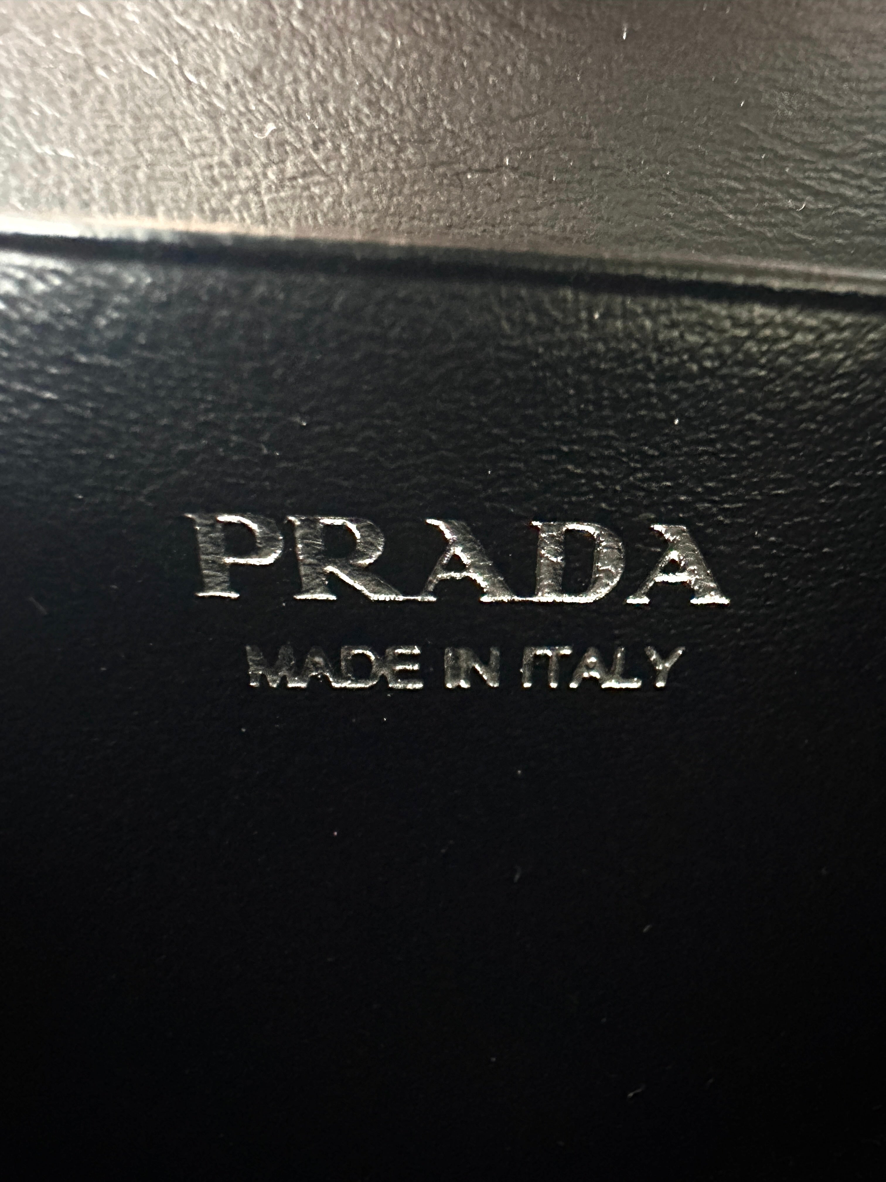 Prada Satin Crystal-Embellished Black Shoulder Bag PR220