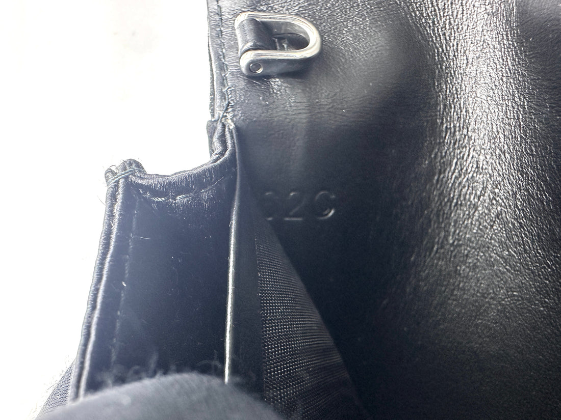 Prada Satin Crystal-Embellished Black Shoulder Bag PR220