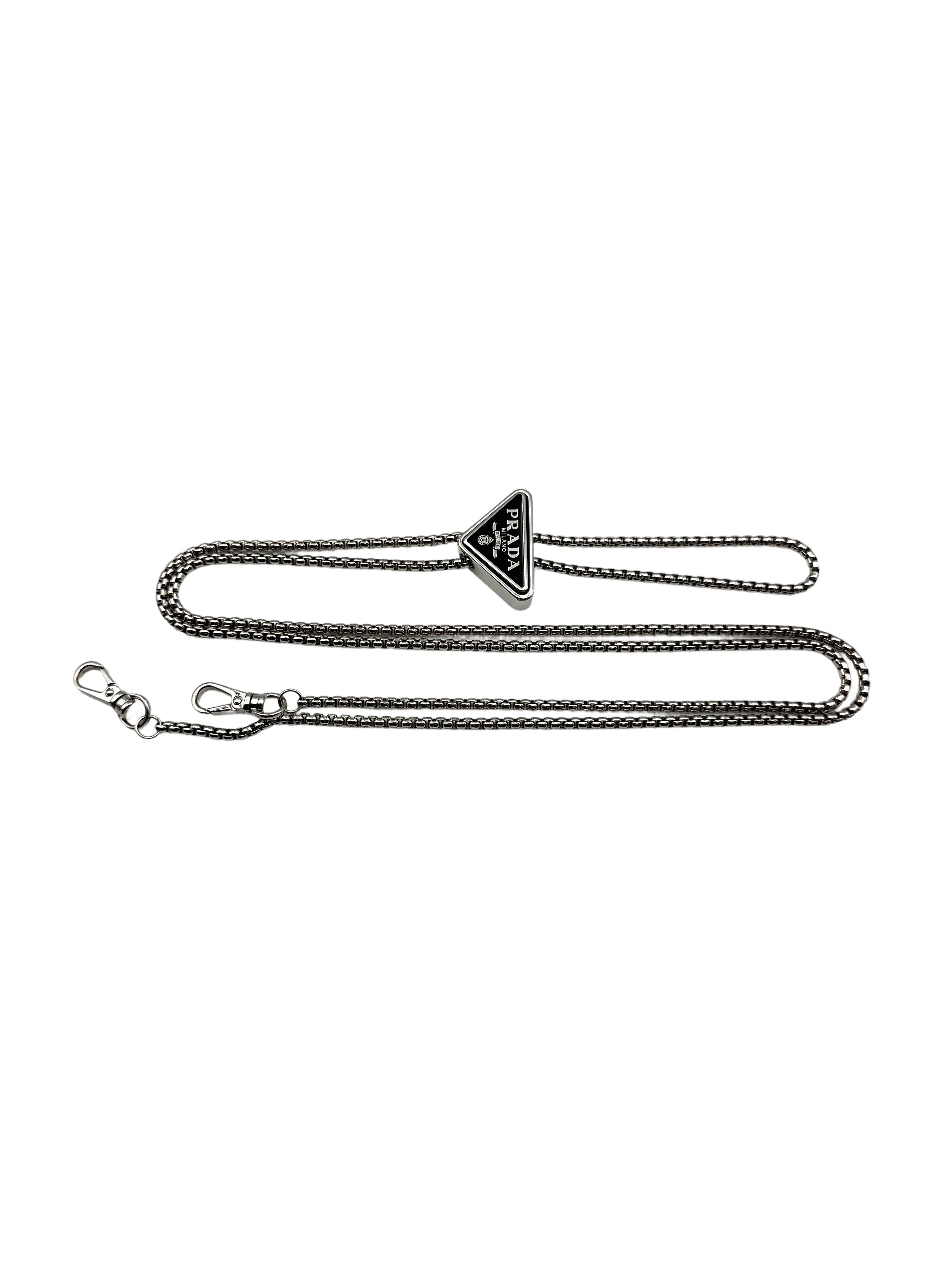 Prada Satin Crystal-Embellished Black Shoulder Bag PR220
