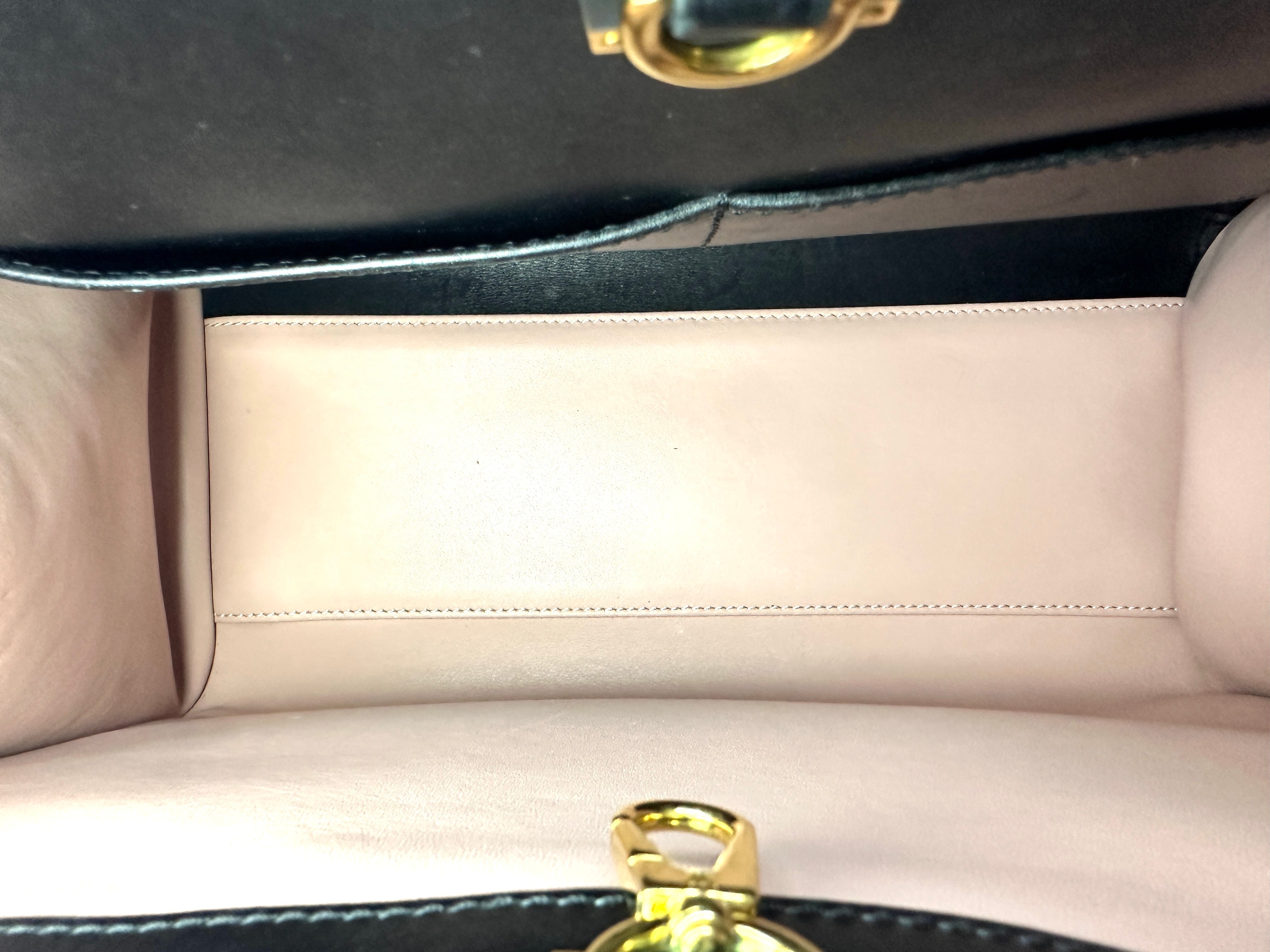 Louis Vuitton City Steamer Black/Pink Leather Handle Bag LV2303