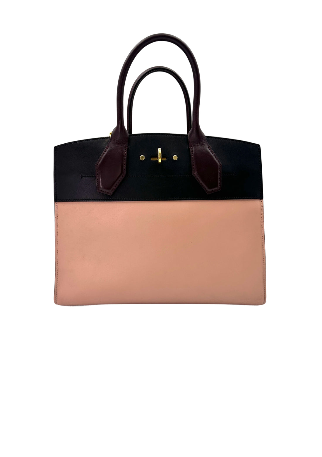 Louis Vuitton City Steamer Black/Pink Leather Handle Bag LV2303