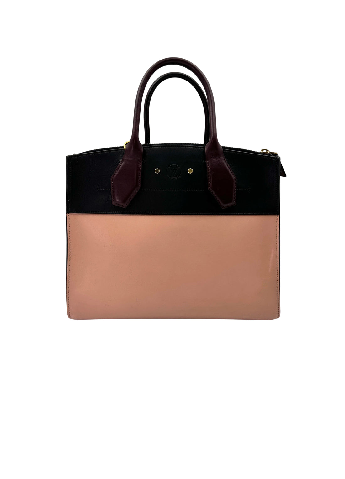 Louis Vuitton City Steamer Black/Pink Leather Handle Bag LV2303