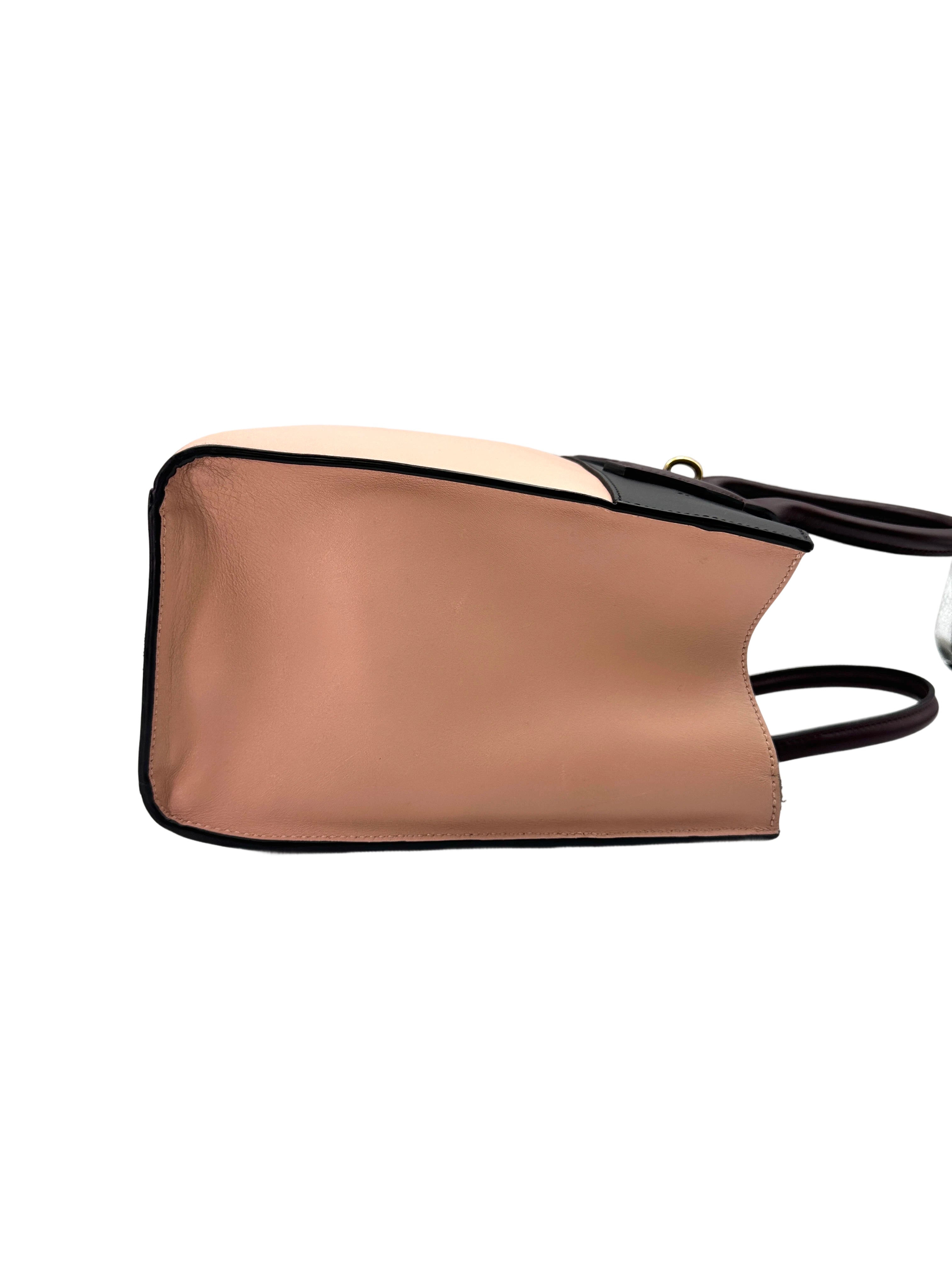 Louis Vuitton City Steamer Black/Pink Leather Handle Bag LV2303