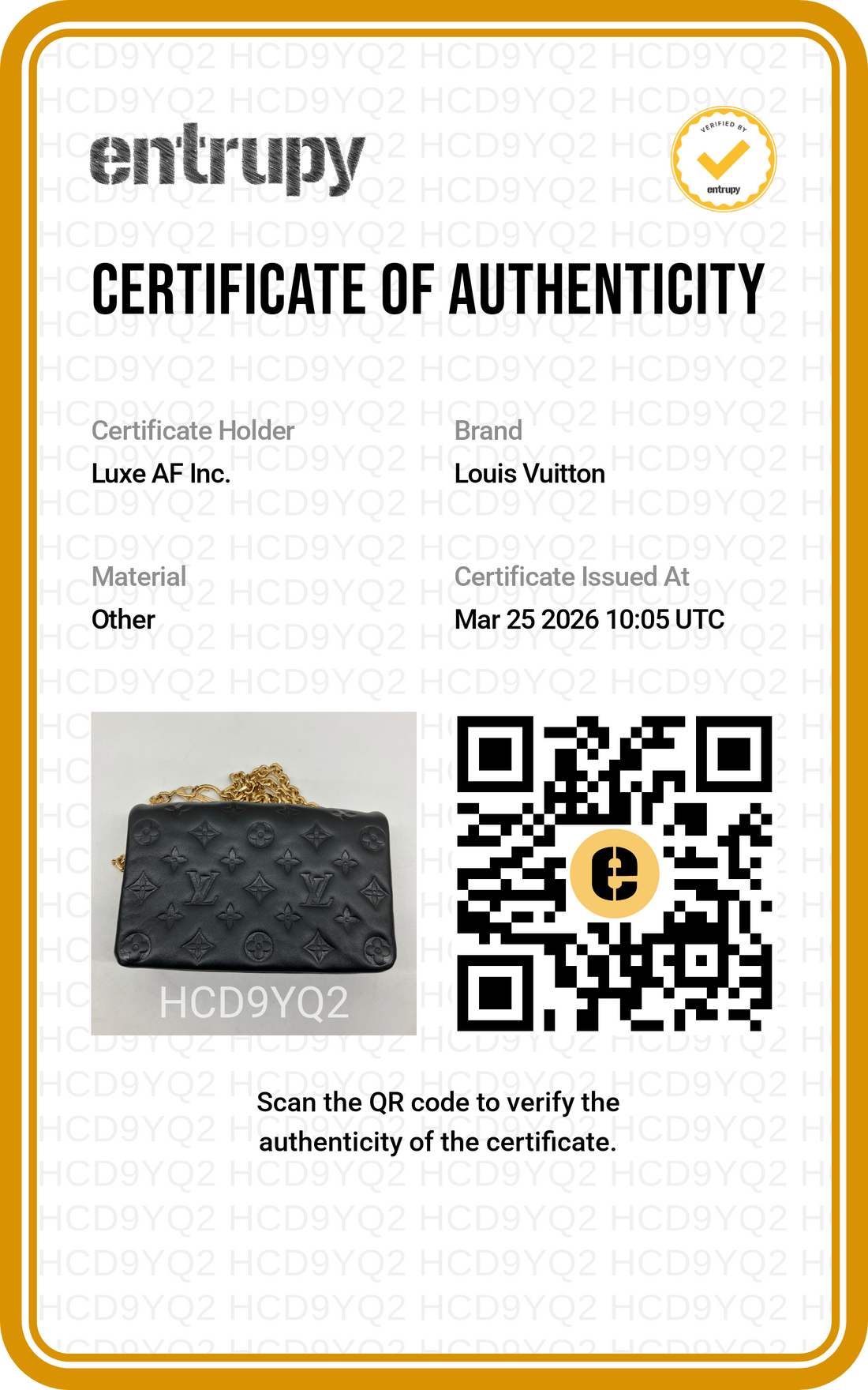 Louis Vuitton Coussin Black Monogram Embossed Leather Shoulder Bag LV2309