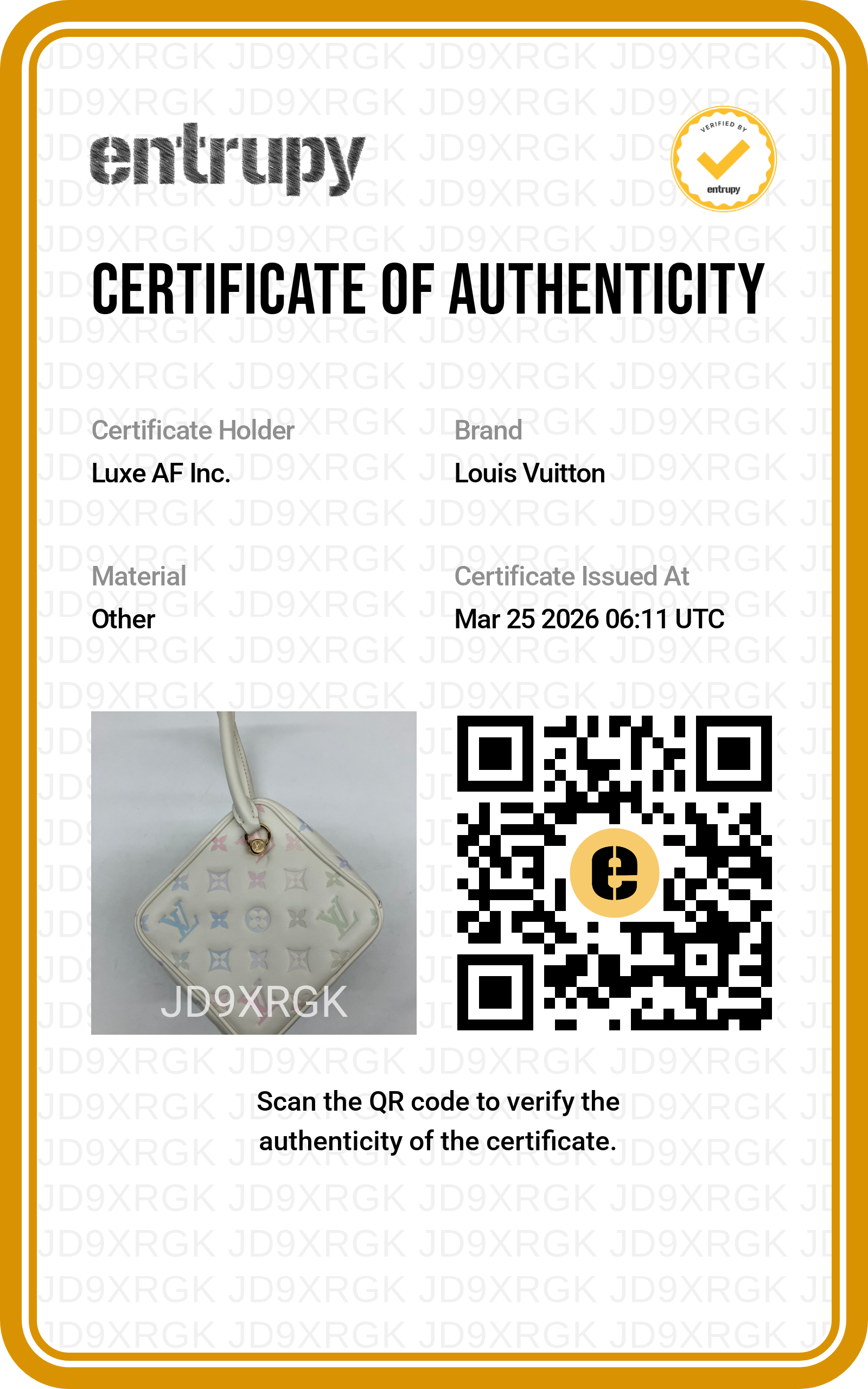 Louis Vuitton New Square Quartz Multicolor Monogram Embossed Leather Square Bag LV2299