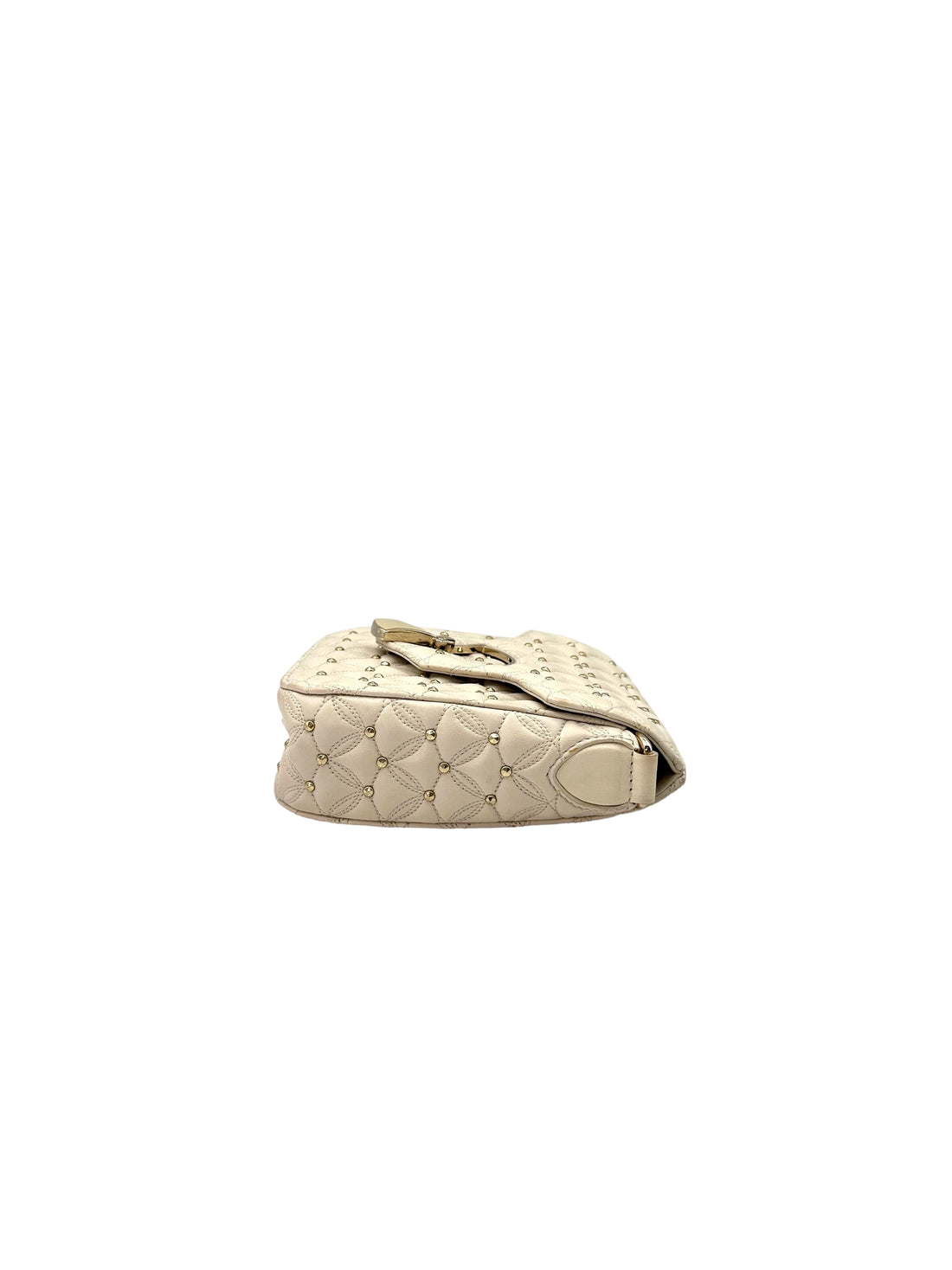 Bvlgari Divas'Dream White Quilted Leather Shoulder Bag BS36