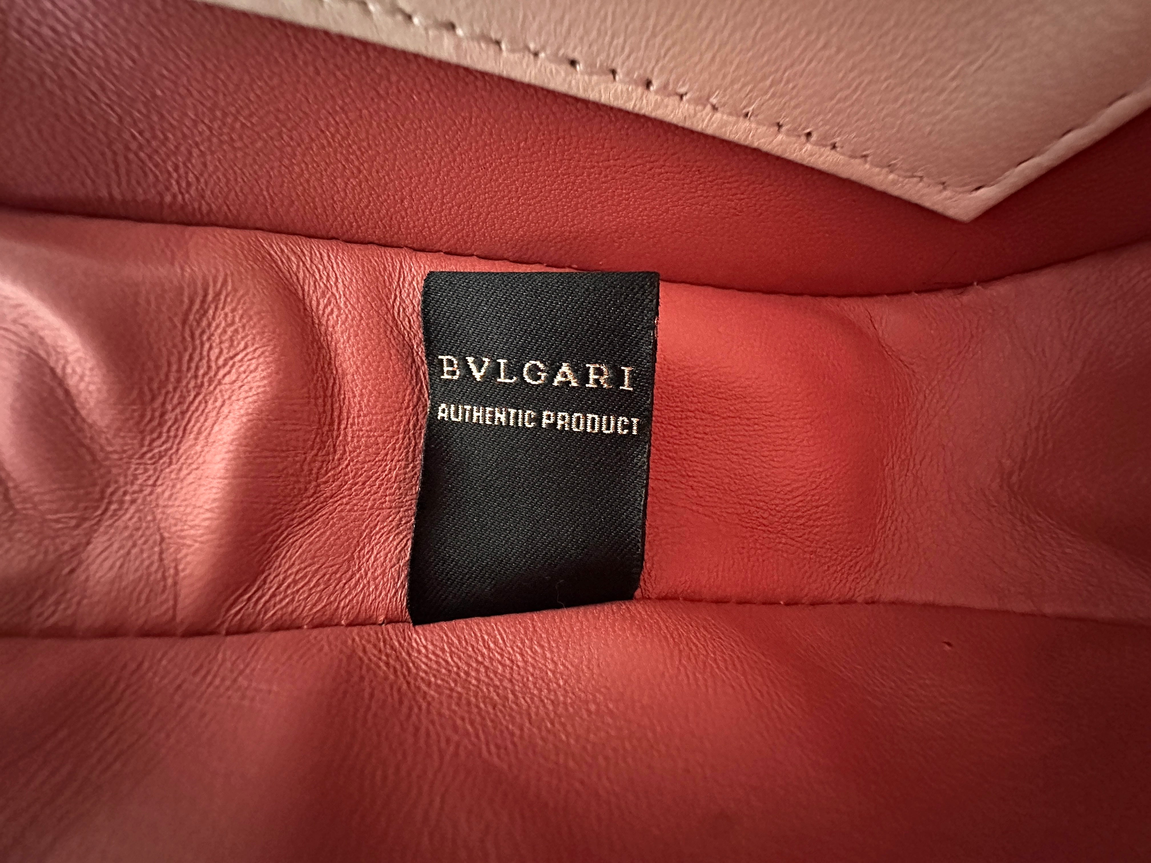 Bvlgari Divas'Dream White Quilted Leather Shoulder Bag BS36