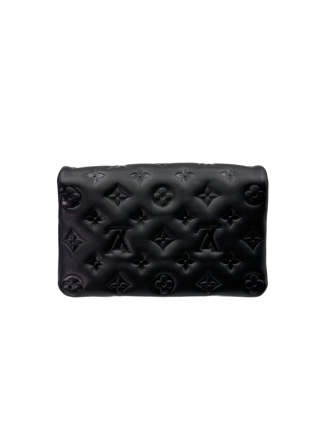 Louis Vuitton Coussin Black Monogram Embossed Leather Shoulder Bag LV2309
