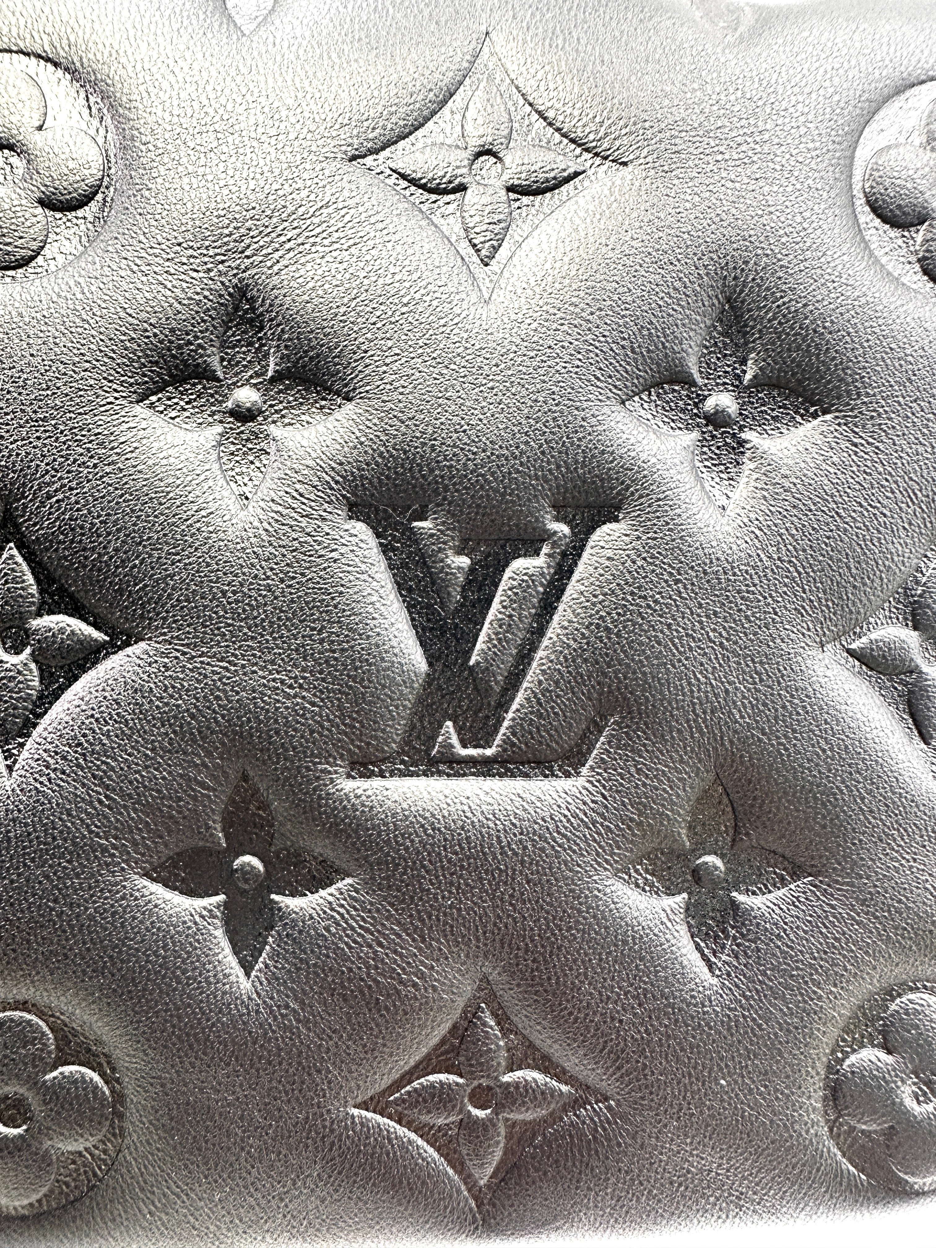 Louis Vuitton Coussin Black Monogram Embossed Leather Shoulder Bag LV2309