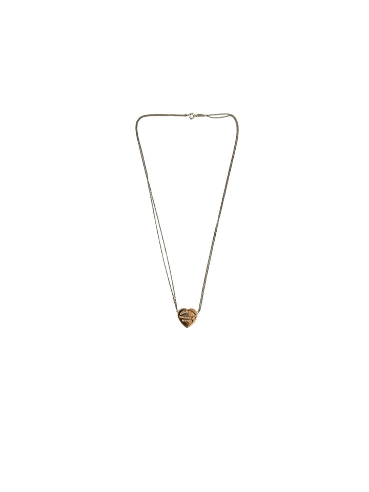 Tiffany&Co. Return To Tiffany Heart Tag Double Chain Necklace IRIS114