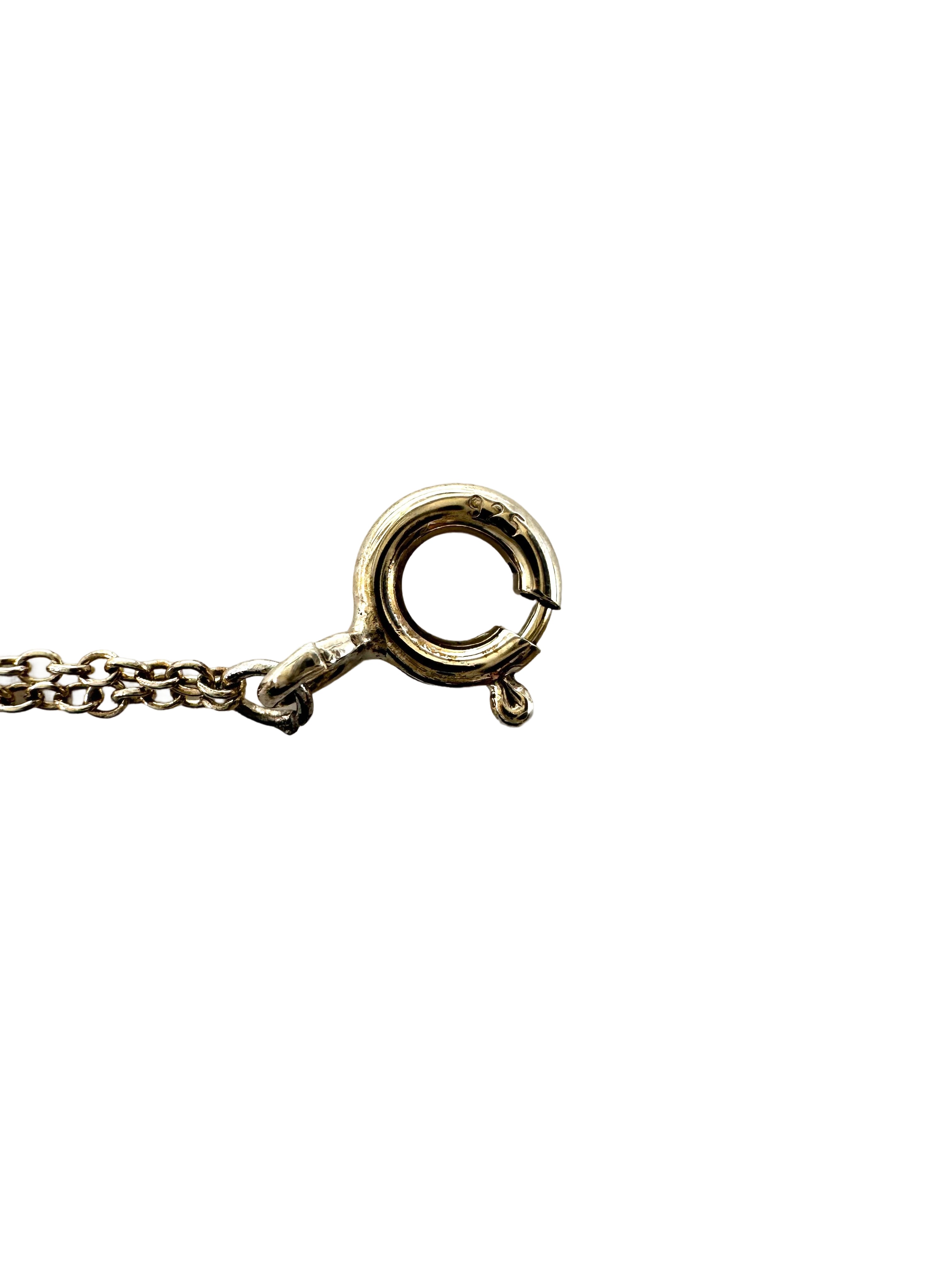 Tiffany&Co. Return To Tiffany Heart Tag Double Chain Necklace IRIS114