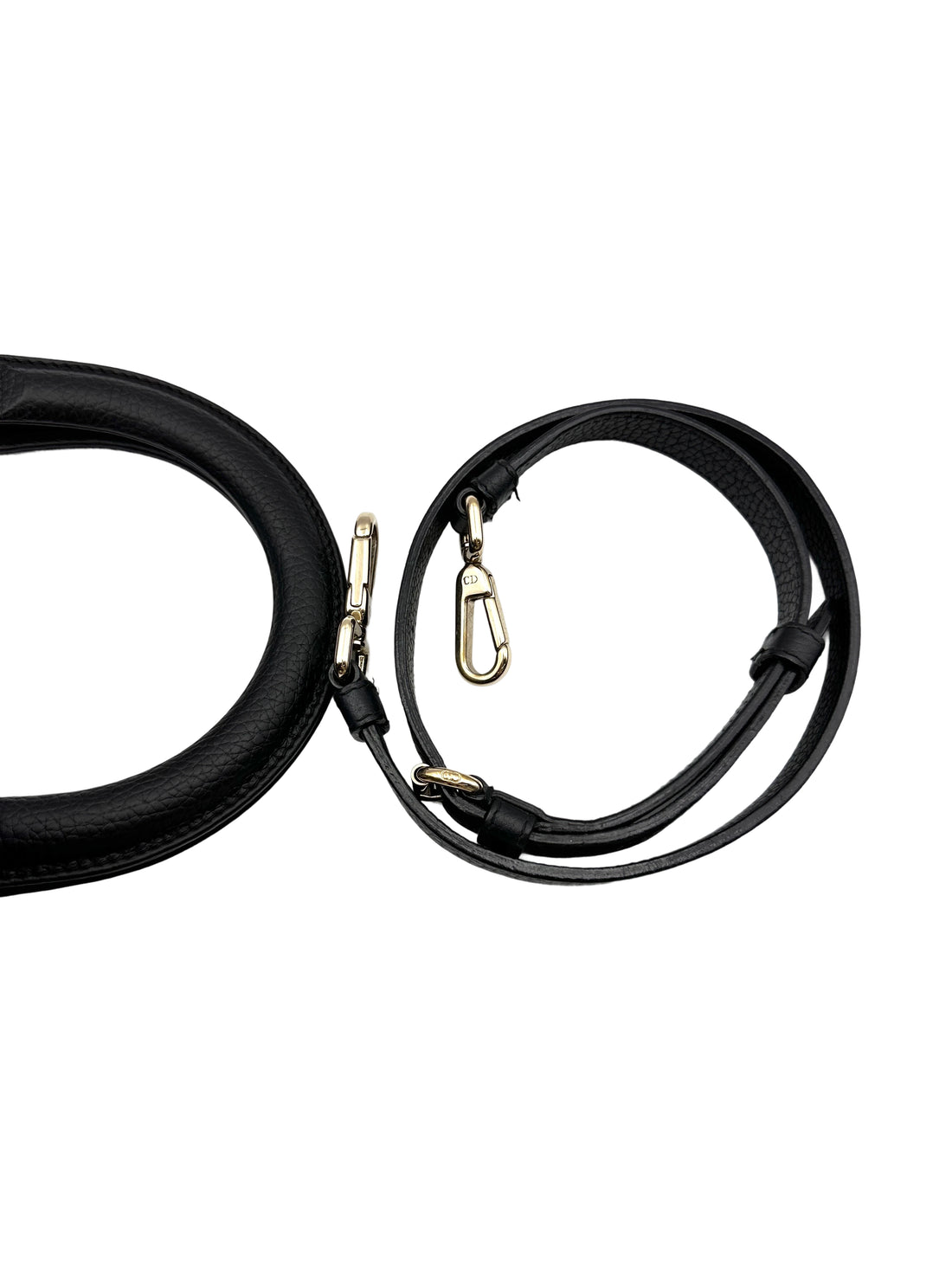 Christian Dior Diorissimo Black Leather Handle Bag With Pouch DR623