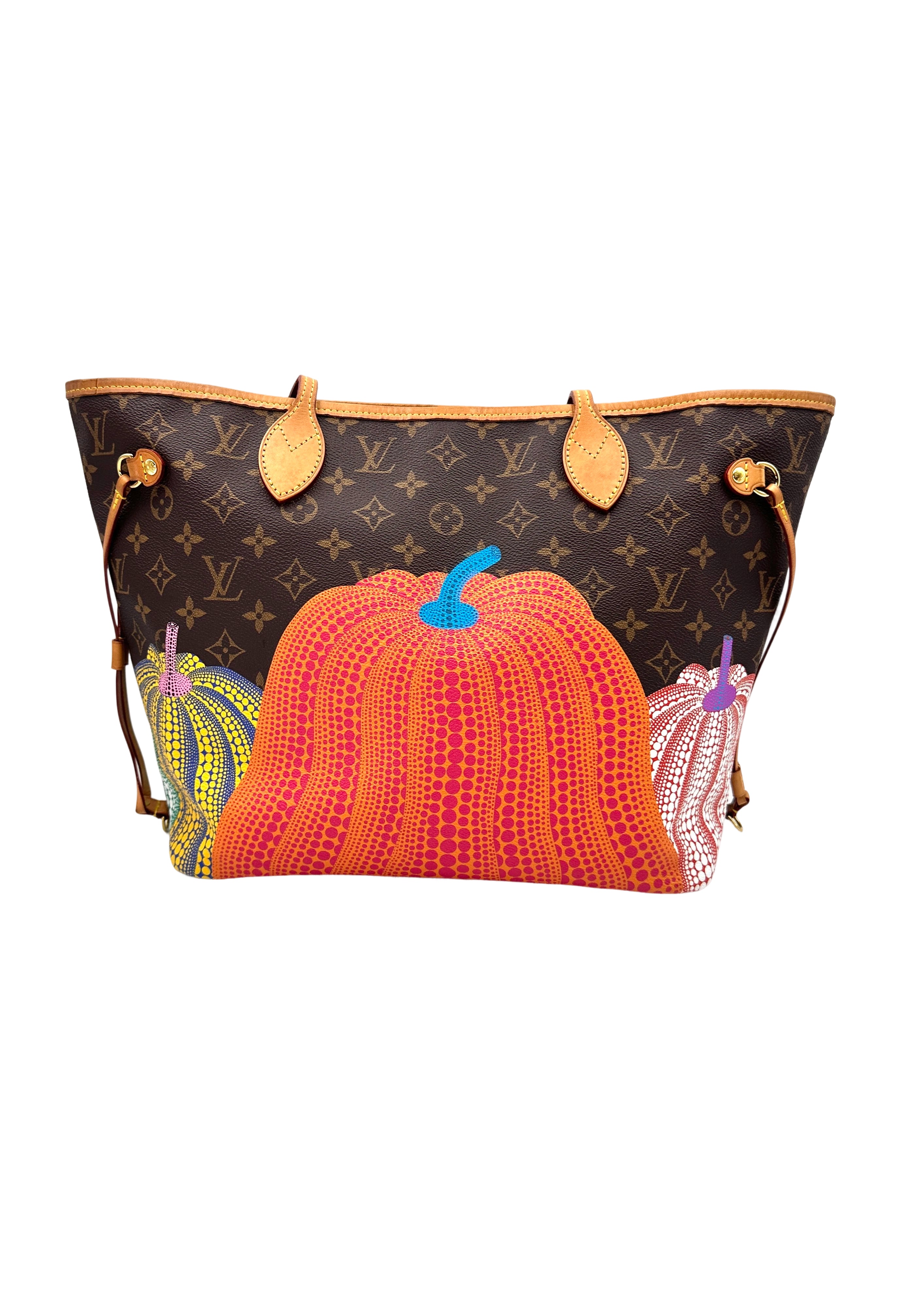 Louis Vuitton x Yayoi Kusama Neverfull Monogram Canvas Pumpkin Handle Bag LV2308