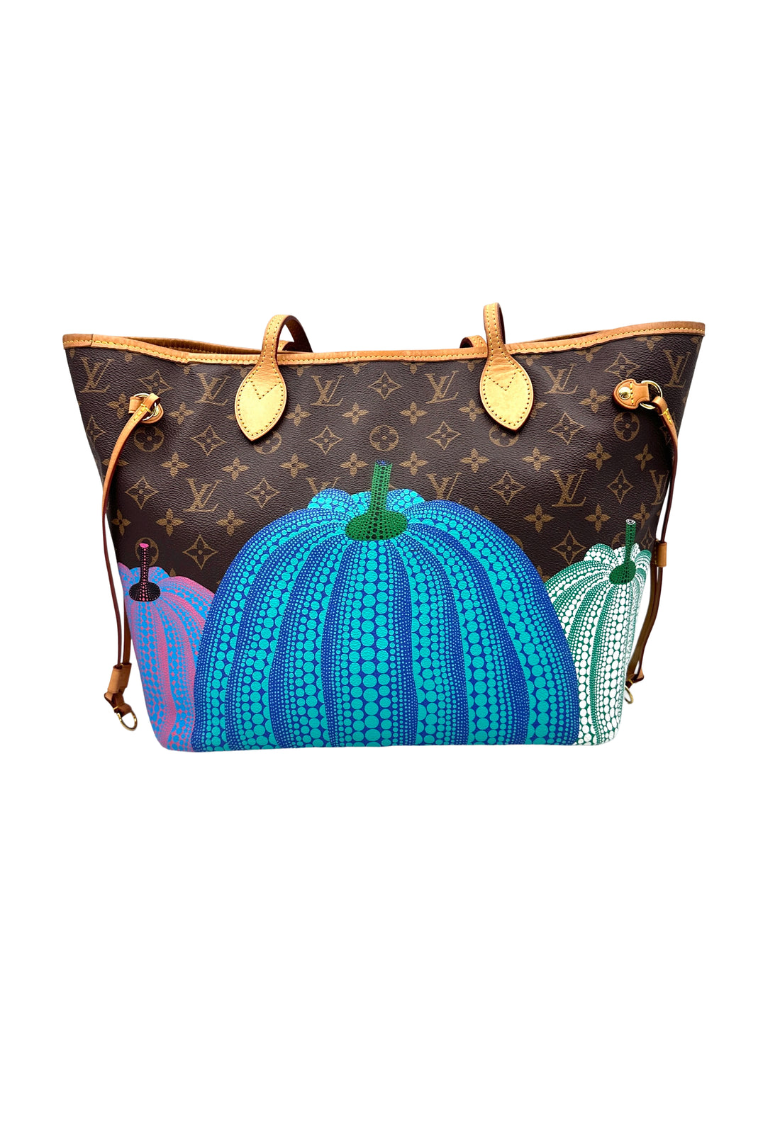 Louis Vuitton x Yayoi Kusama Neverfull Monogram Canvas Pumpkin Handle Bag LV2308