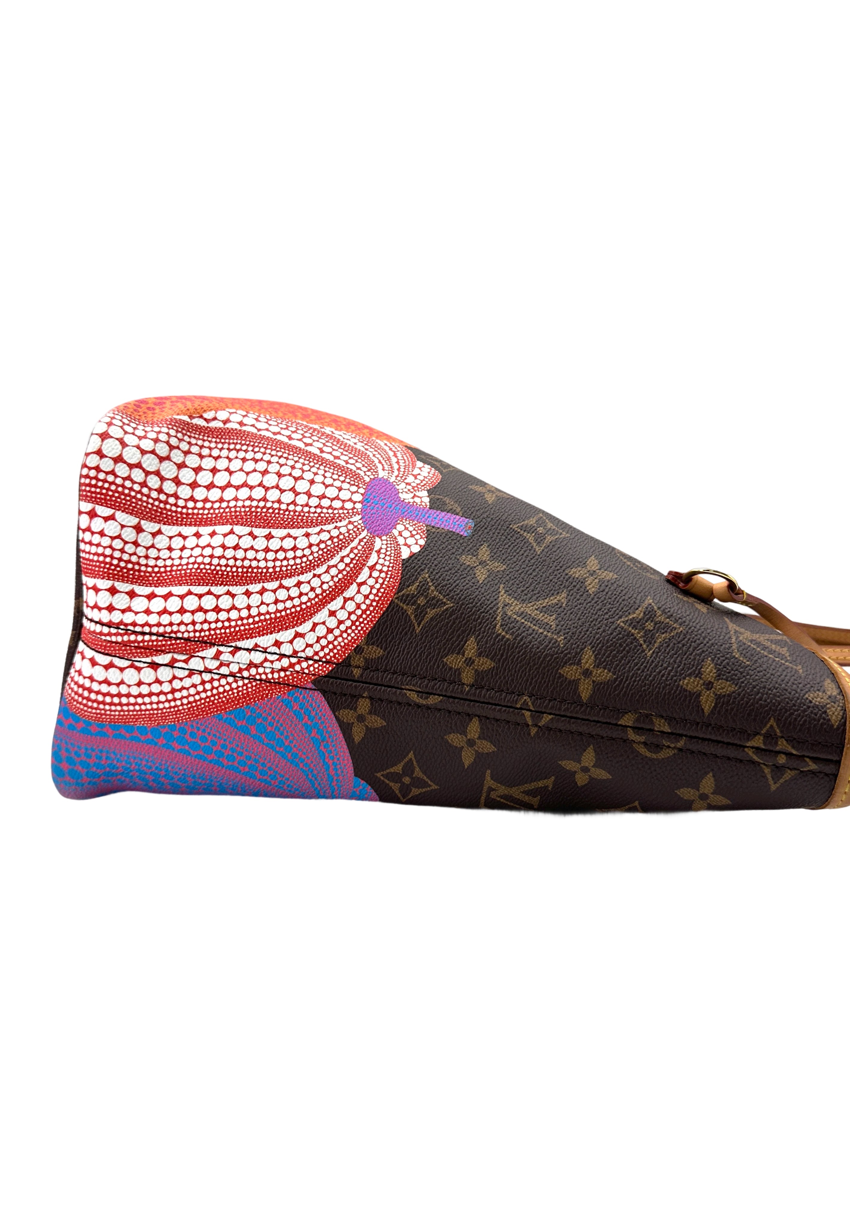 Louis Vuitton x Yayoi Kusama Neverfull Monogram Canvas Pumpkin Handle Bag LV2308