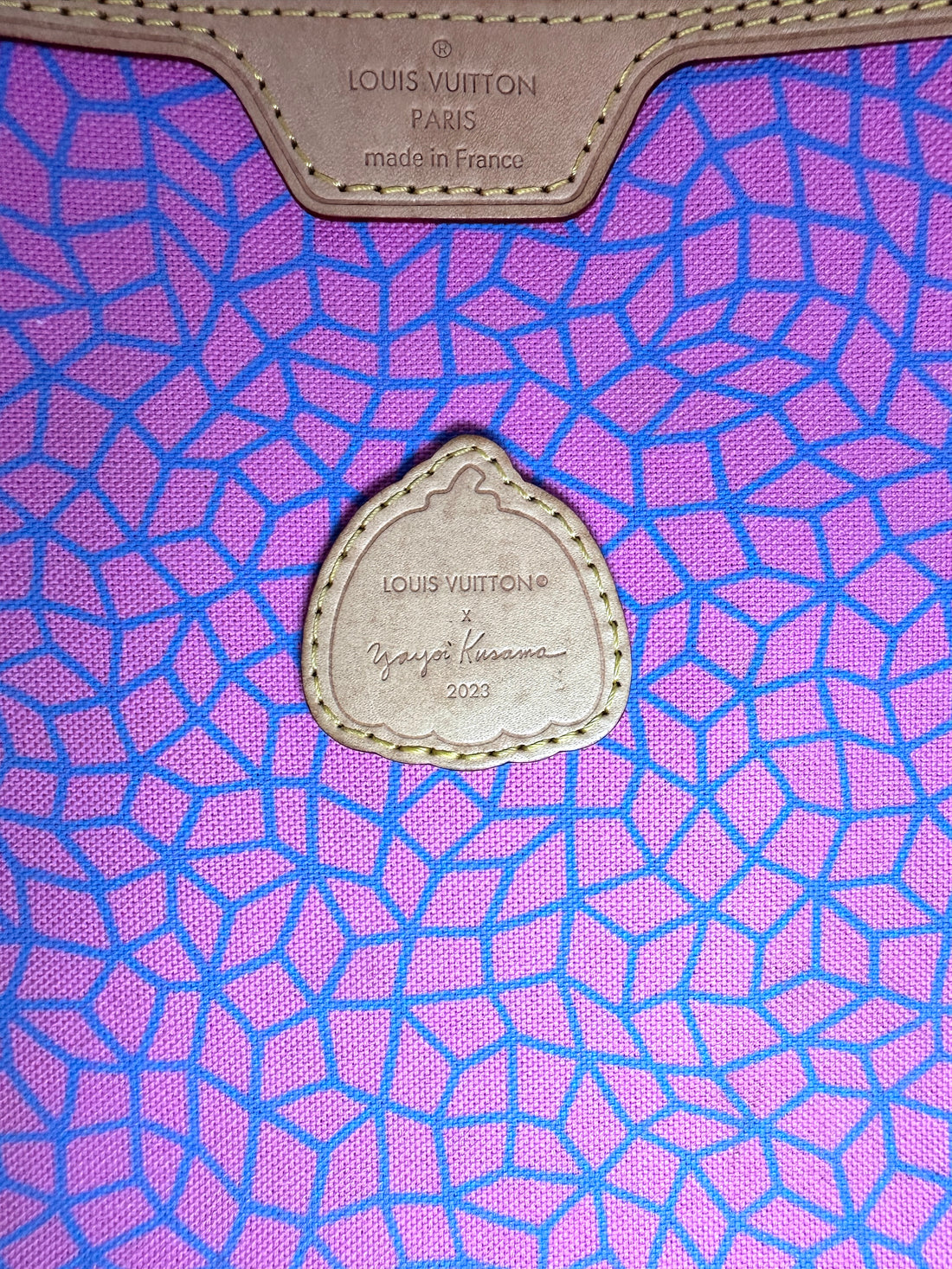 Louis Vuitton x Yayoi Kusama Neverfull Monogram Canvas Pumpkin Handle Bag LV2308