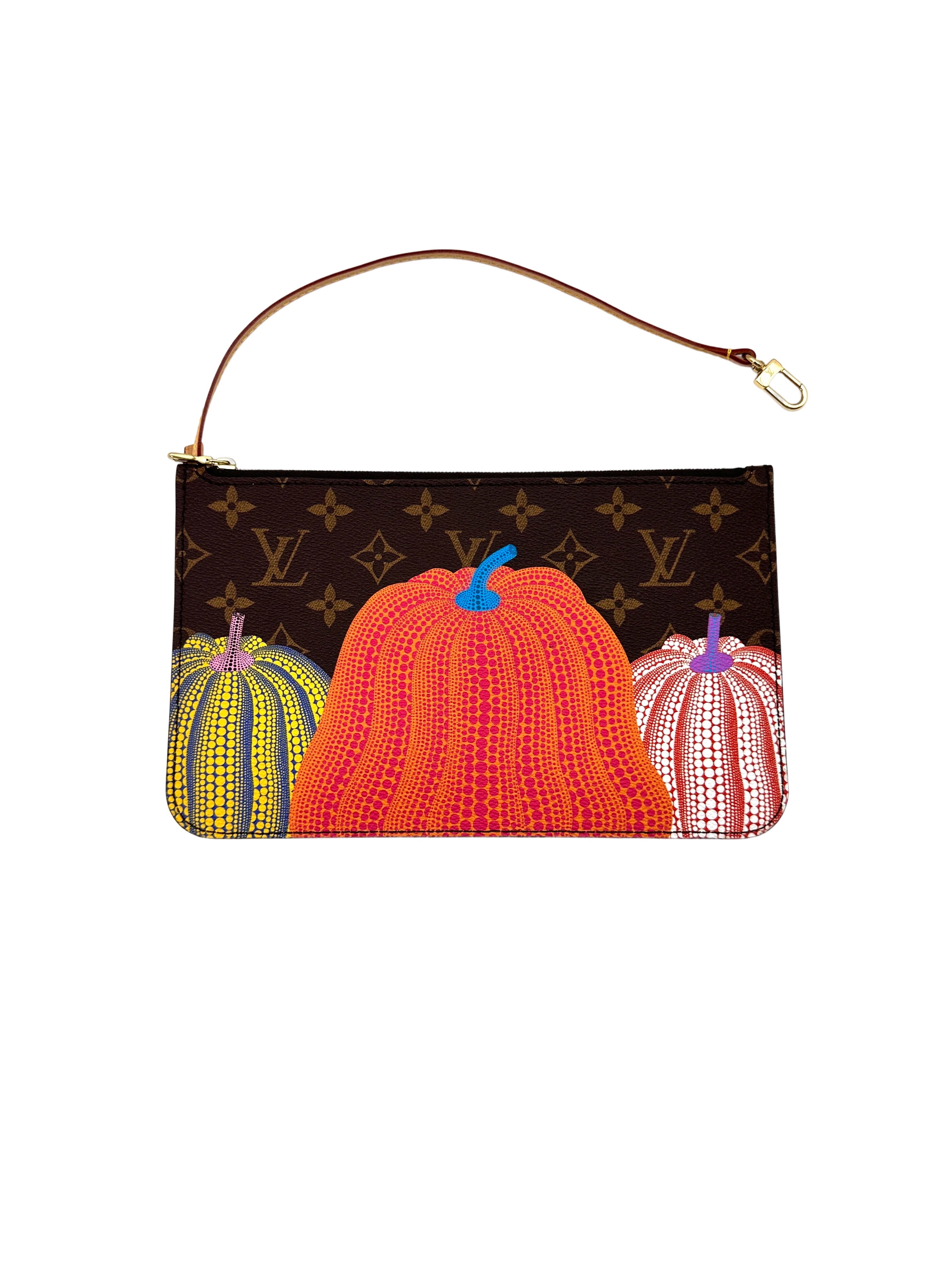 Louis Vuitton x Yayoi Kusama Neverfull Monogram Canvas Pumpkin Handle Bag LV2308