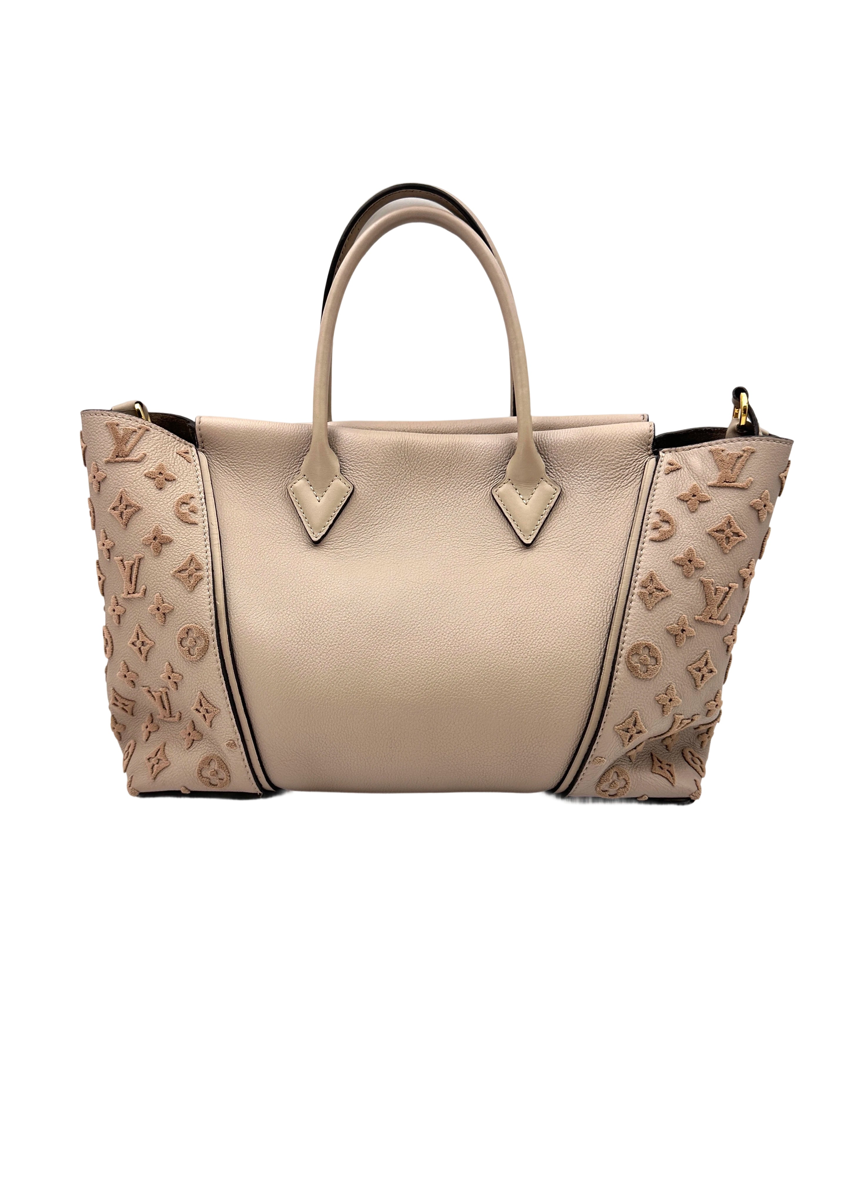 Louis Vuitton W Beige Veau Cachemire Leather Handle Bag LV2305