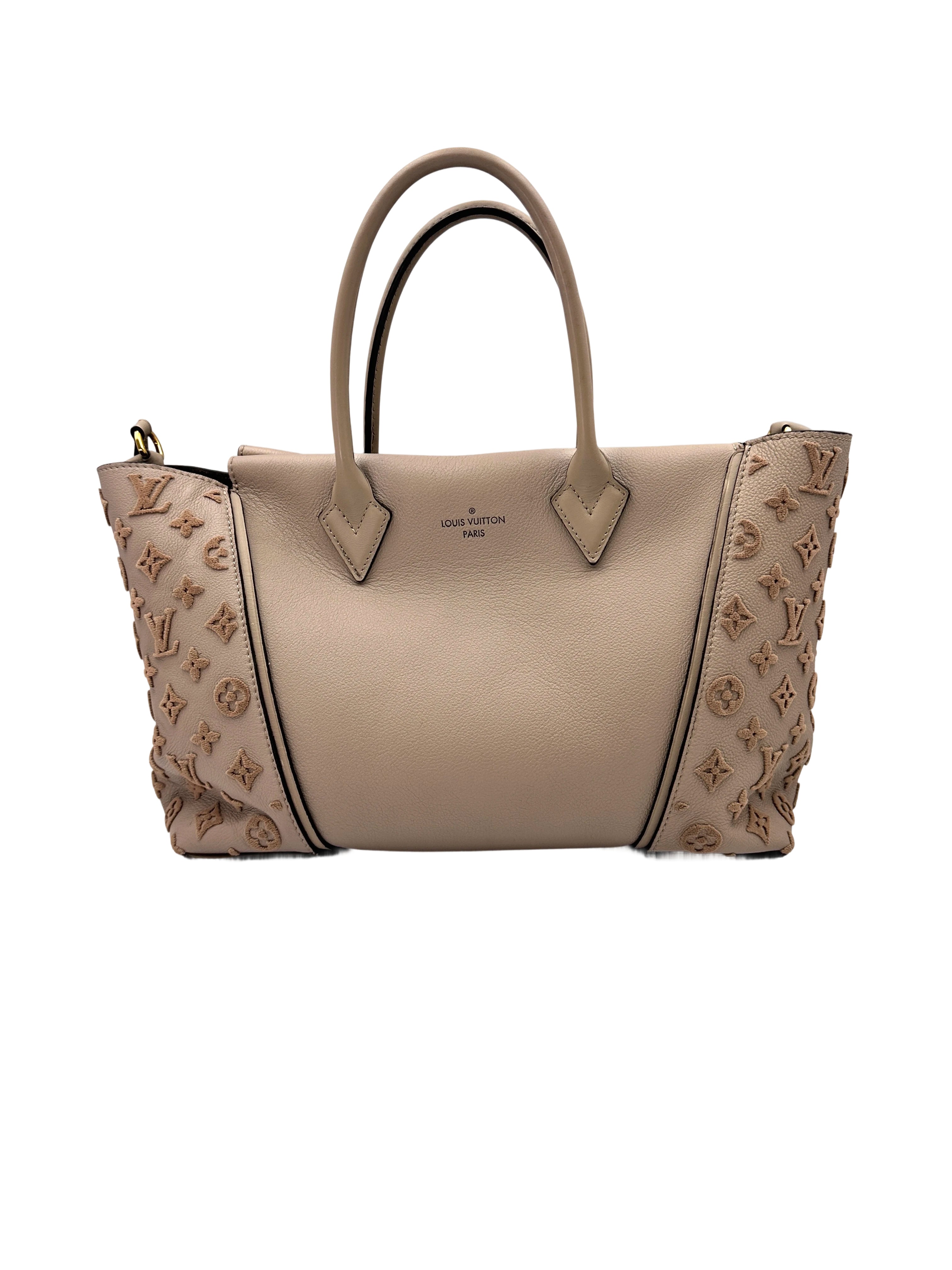 Louis Vuitton W Beige Veau Cachemire Leather Handle Bag LV2305