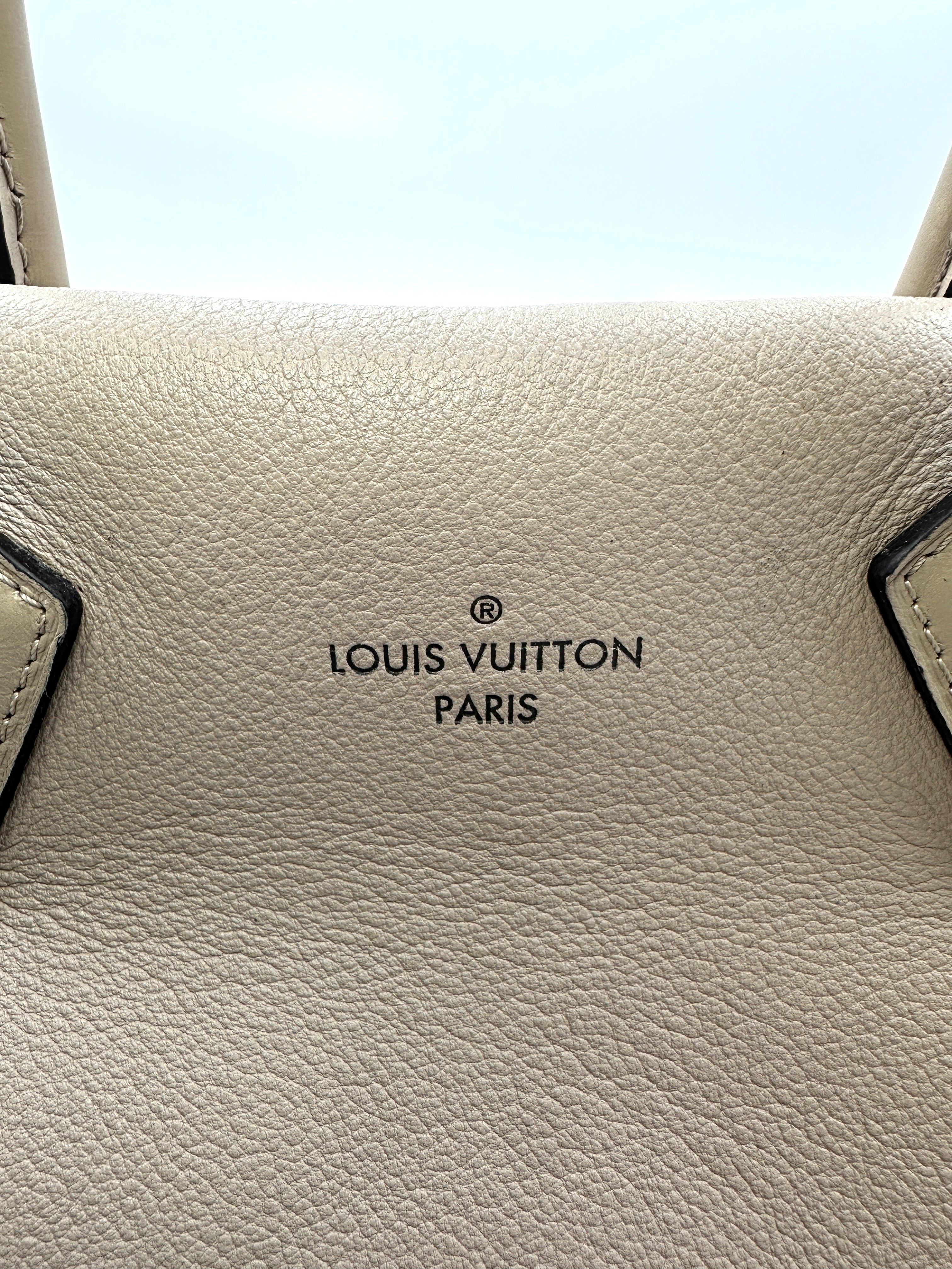 Louis Vuitton W Beige Veau Cachemire Leather Handle Bag LV2305