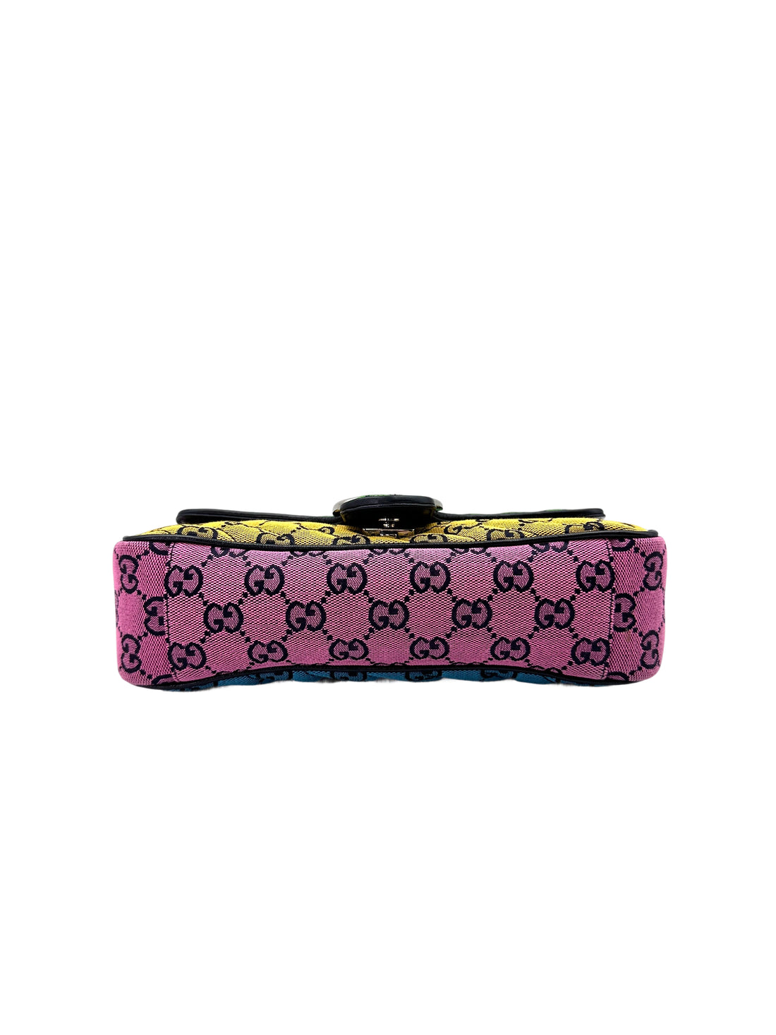 Gucci GG Marmont Multicolor Diagonal Quilted Canvas Shoulder Bag GG814