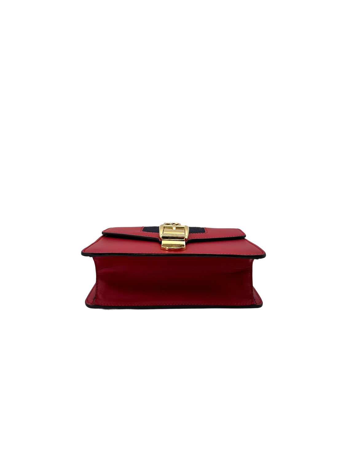 Gucci Sylvie Red Leather Small Size Shoulder Bag GG815