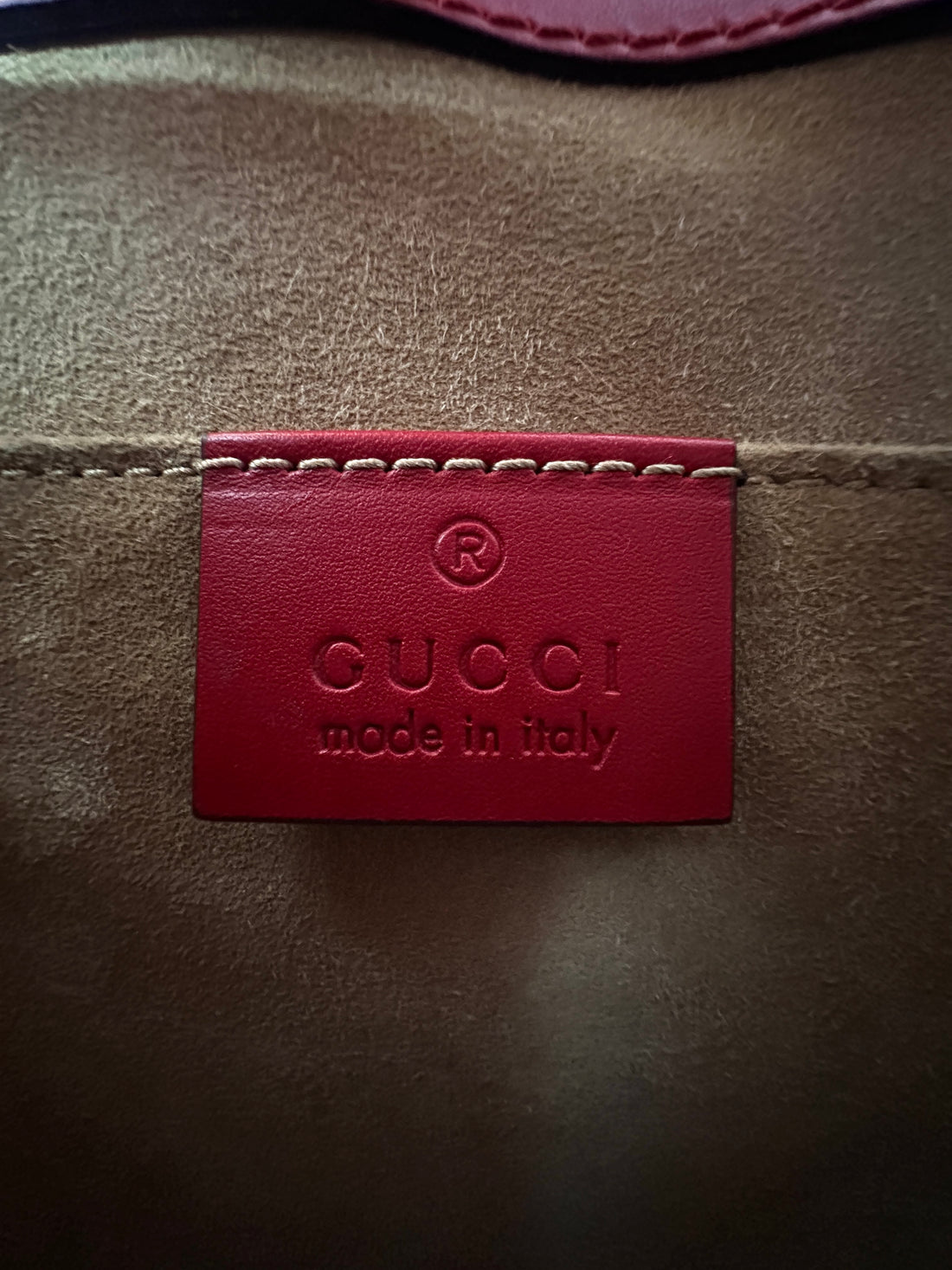 Gucci Sylvie Red Leather Small Size Shoulder Bag GG815