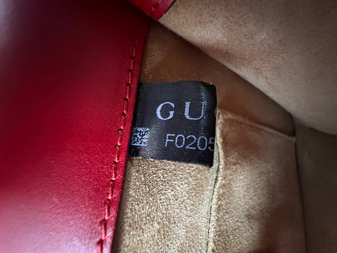 Gucci Sylvie Red Leather Small Size Shoulder Bag GG815