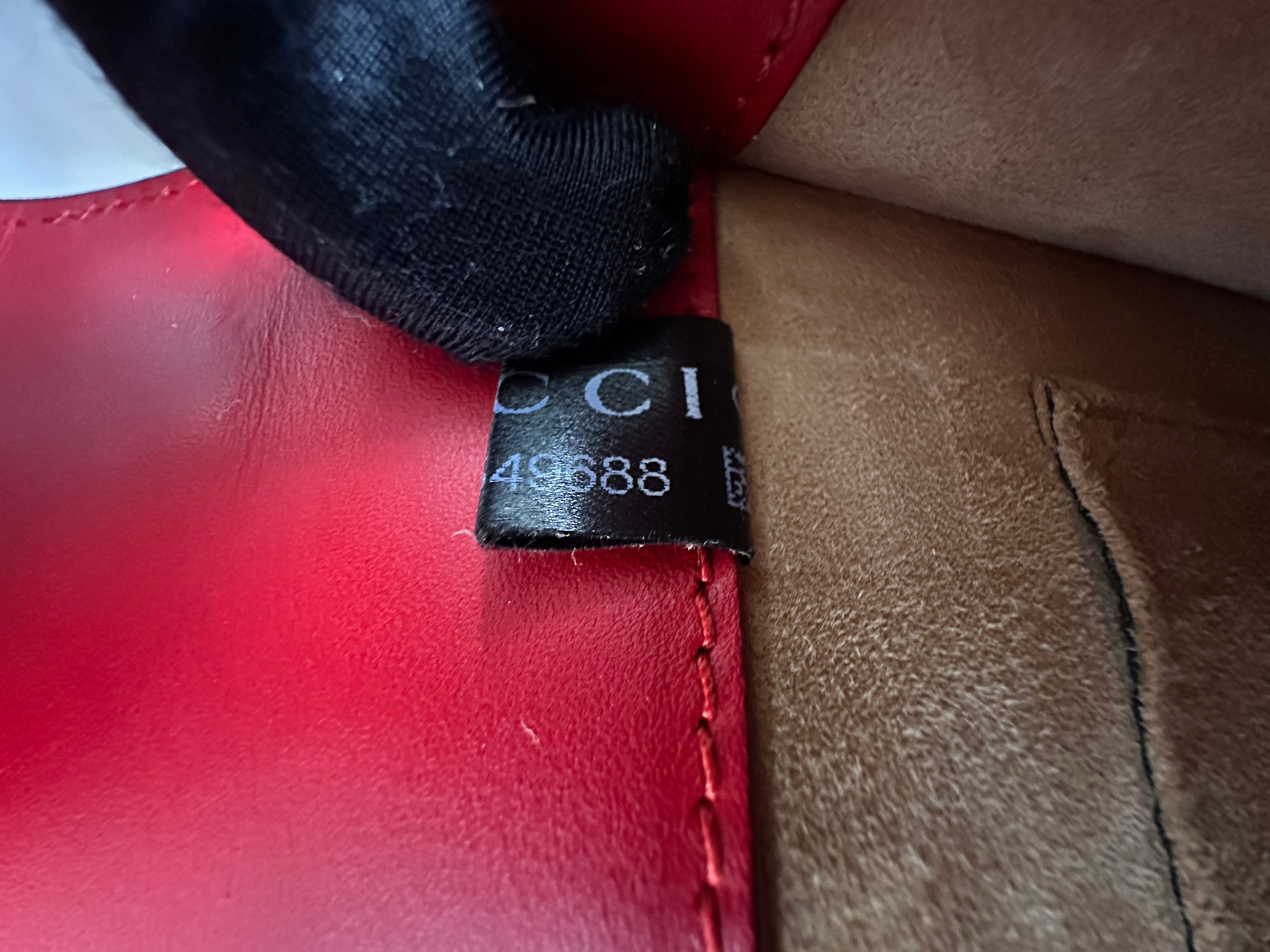 Gucci Sylvie Red Leather Small Size Shoulder Bag GG815
