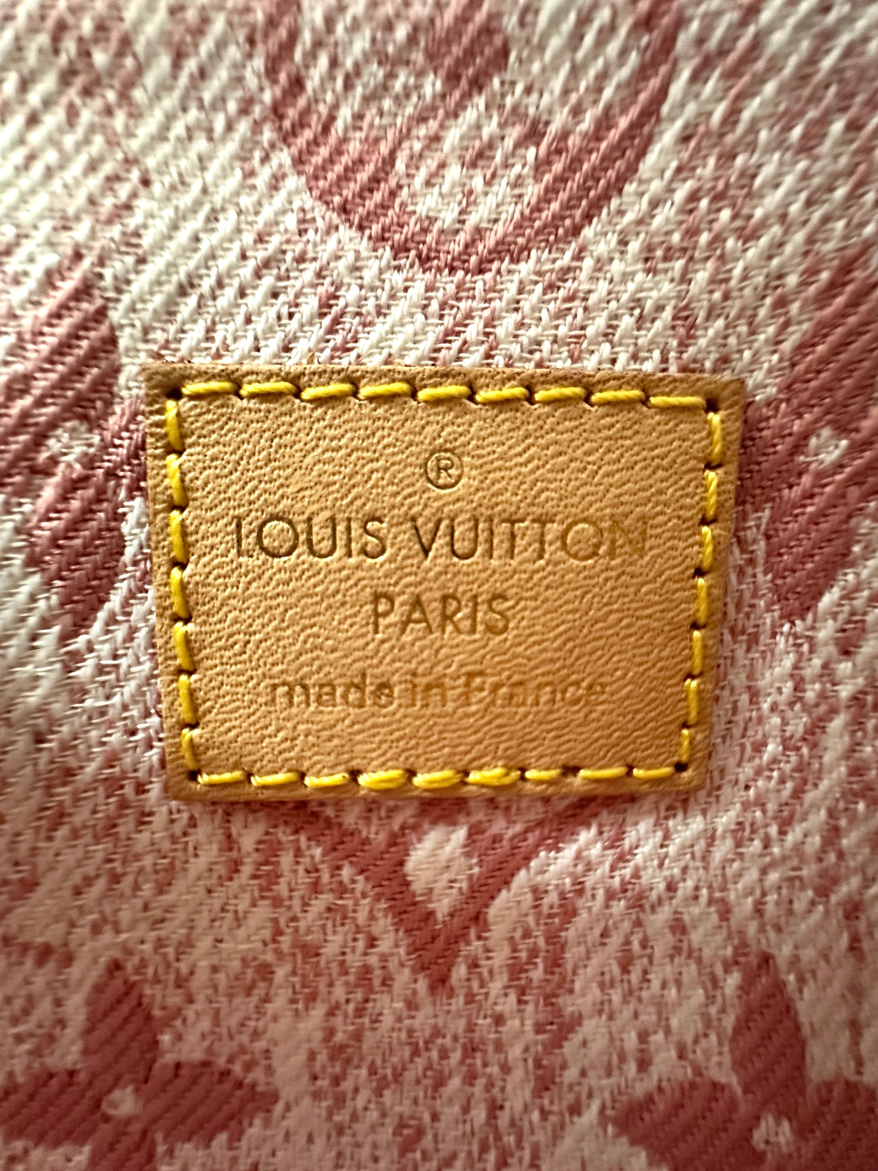 Louis Vuitton Nano Speedy Pink Monogram Jacquard Denim Handle Bag LV2315