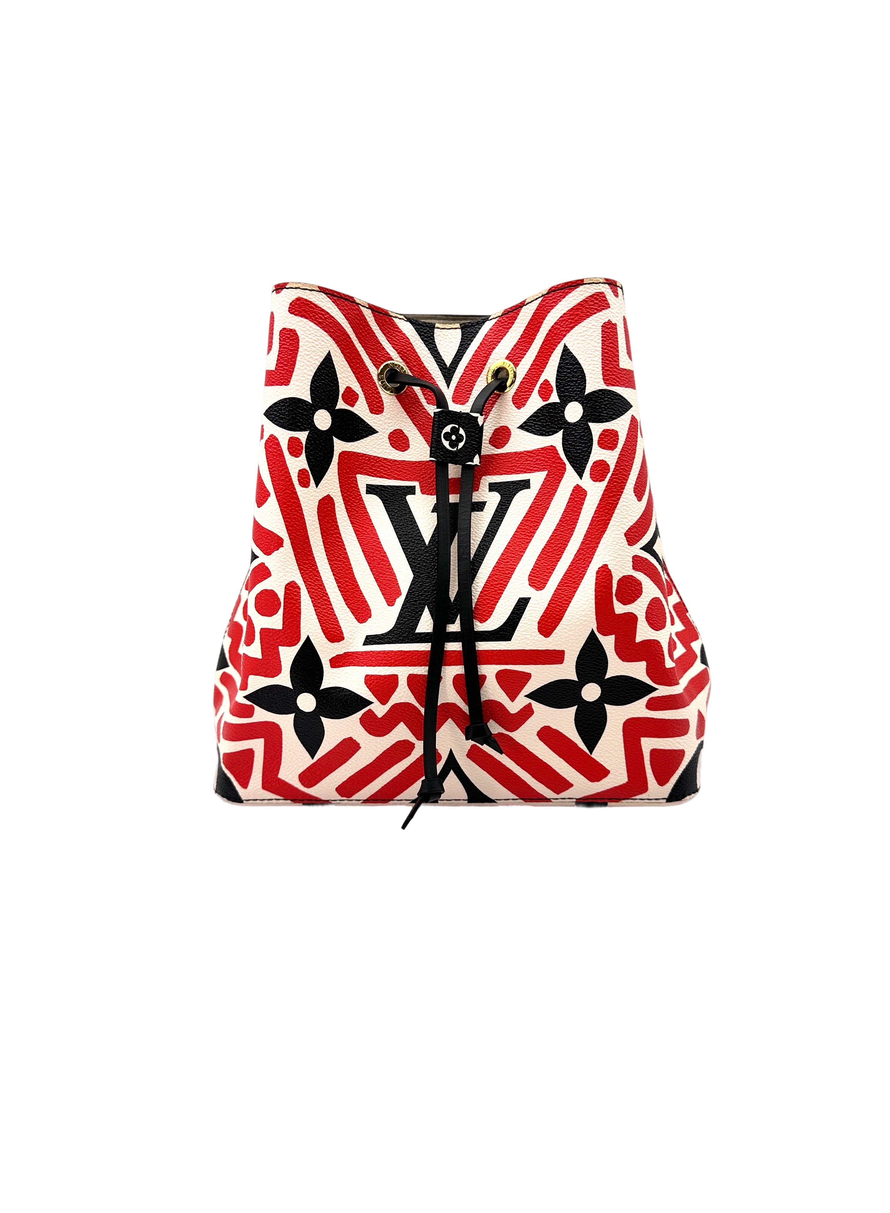 Louis Vuitton LV Crafty NeoNoe Red/White Gaint Monogram Canvas Bucket Bag LV2318