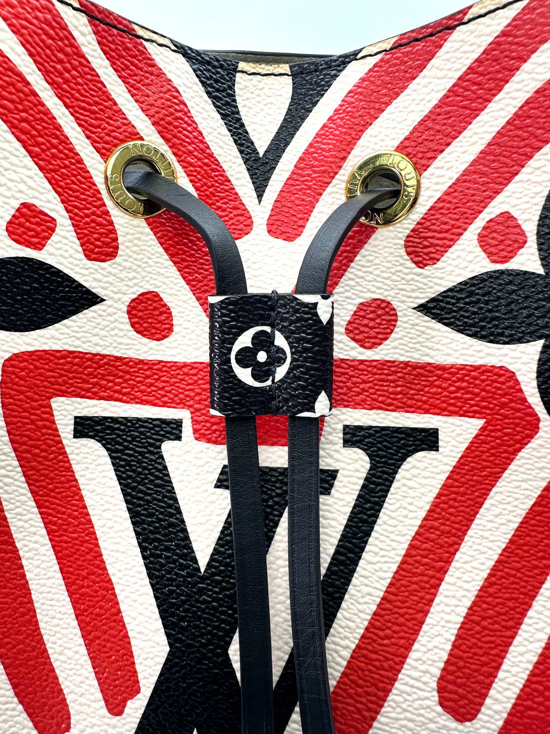 Louis Vuitton LV Crafty NeoNoe Red/White Gaint Monogram Canvas Bucket Bag LV2318