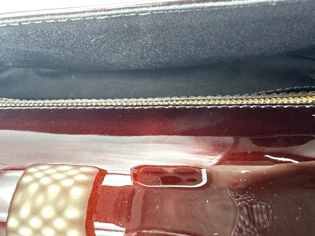 Louis Vuitton Burgundy Monogram Vernis Sobe Clutch Bag LV2319