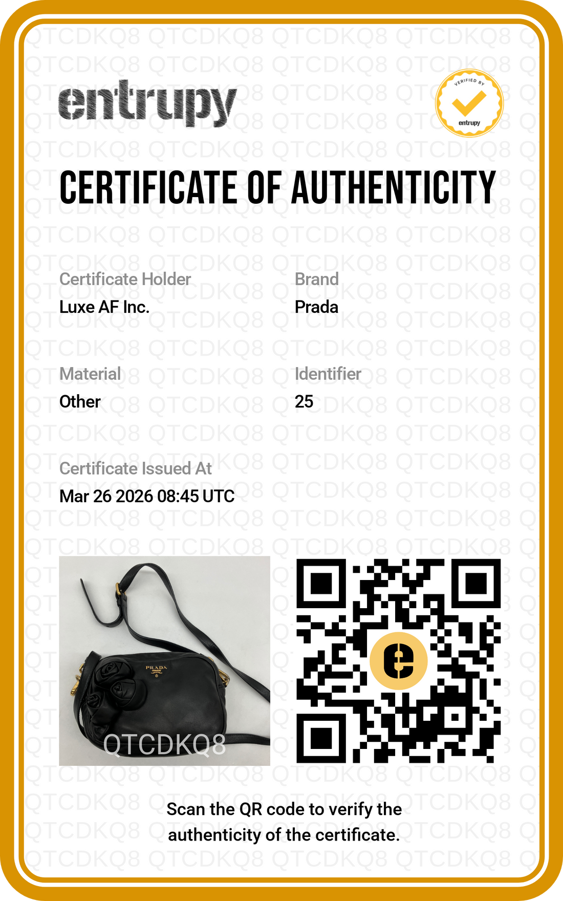Prada Black Nappa Leather Rose Applique Shoulder Bag PR225