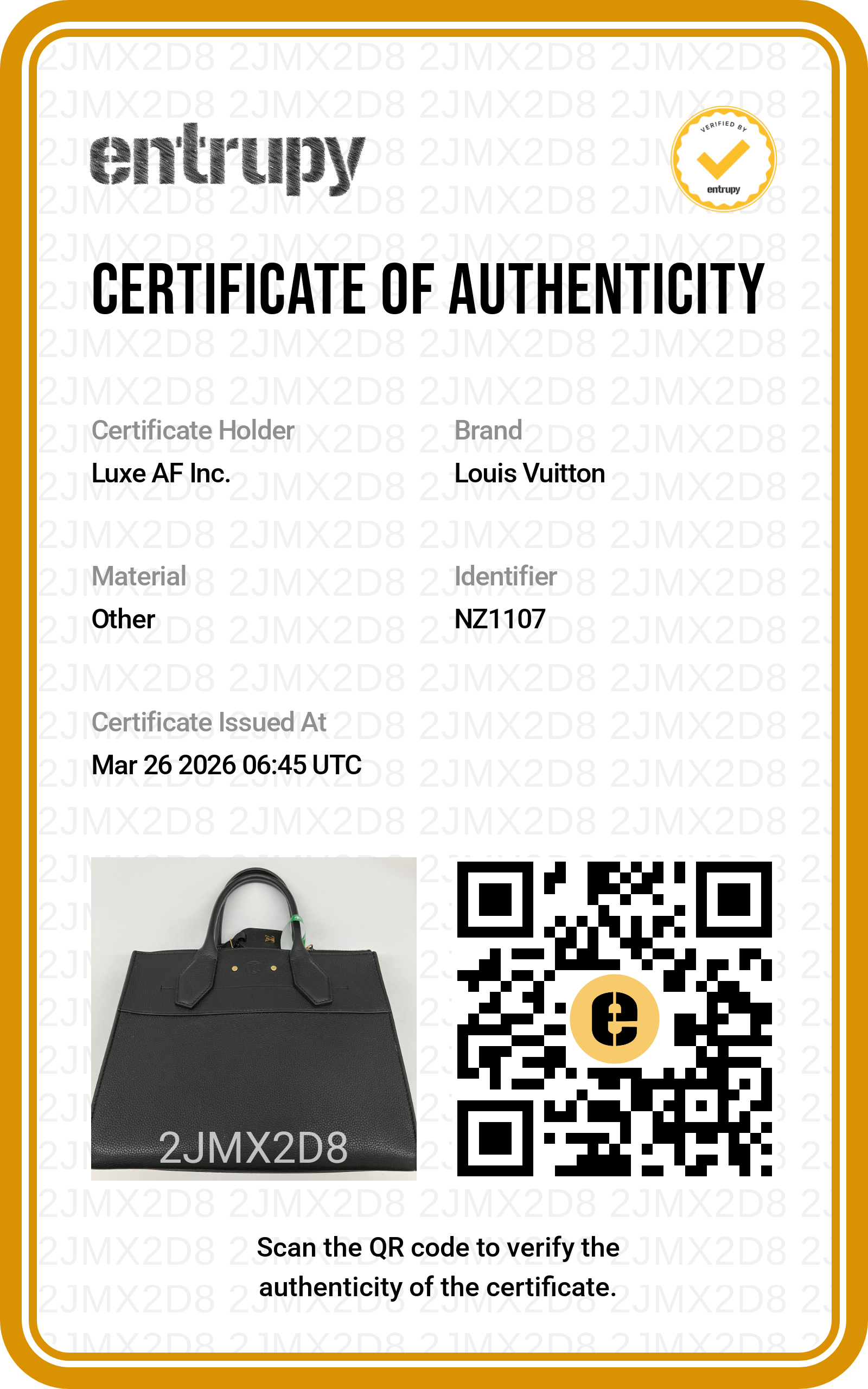 Louis Vuitton City Steamer Black Leather Medium Size Handle Bag LV2316