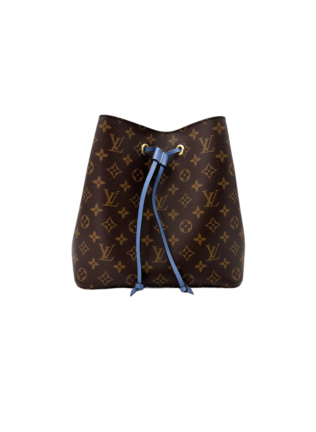 Louis Vuitton Neonoe Monogram Canvas Bucket Bag With Blue Drawstring LV2322