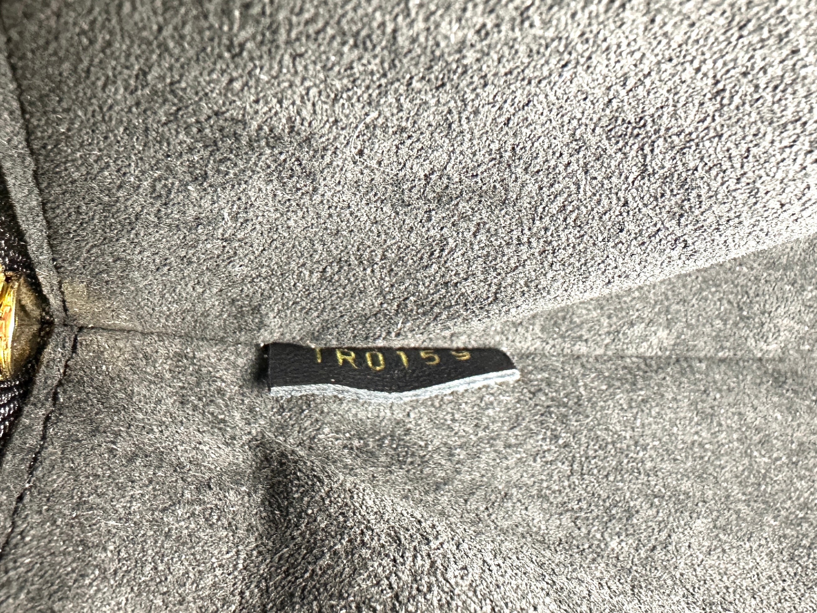 Louis Vuitton Double V Monogram Canvas And Black Grained Leather Handle Bag LV2324
