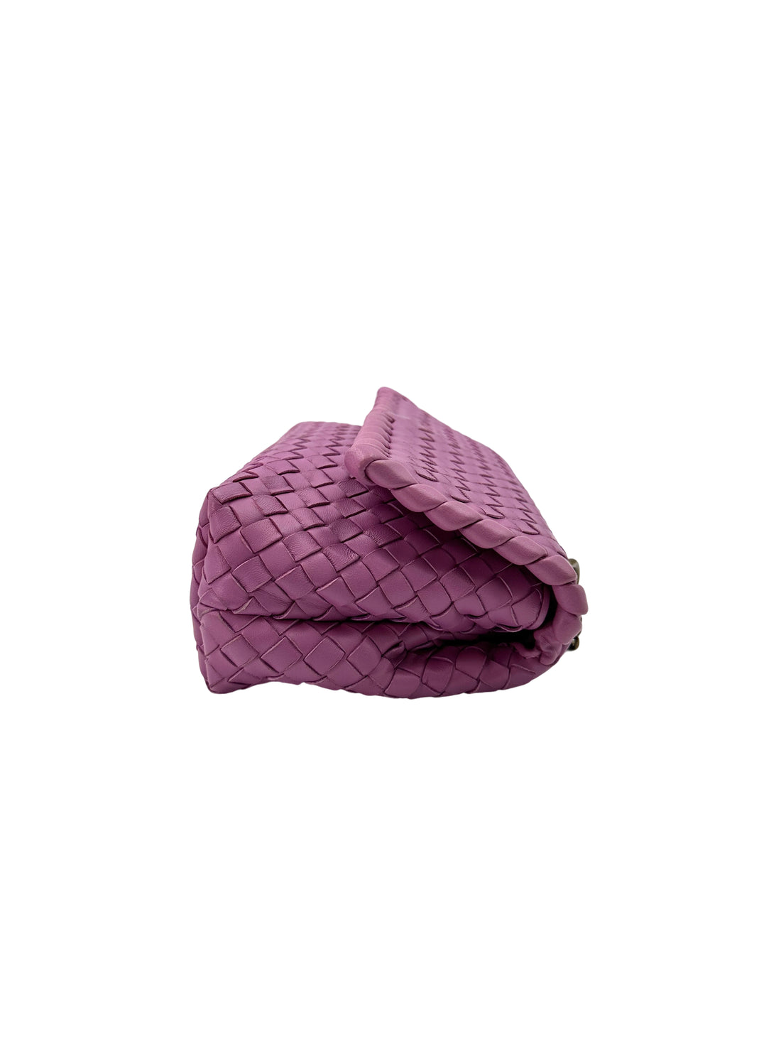 Bottega Veneta Olimpia Pink Intrecciato Leather Small Size Shoulder Bag BV116